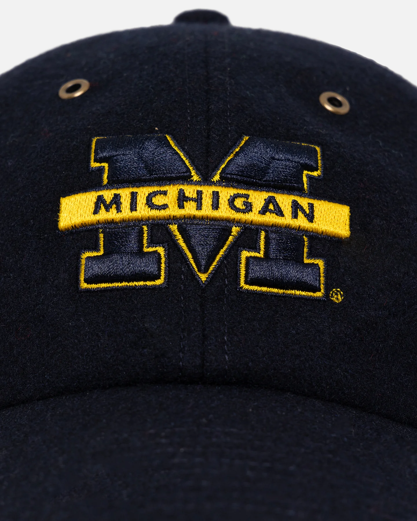 47 Brand Michigan Wolverines Wooly Clean Up Strapback Navy - Image 5