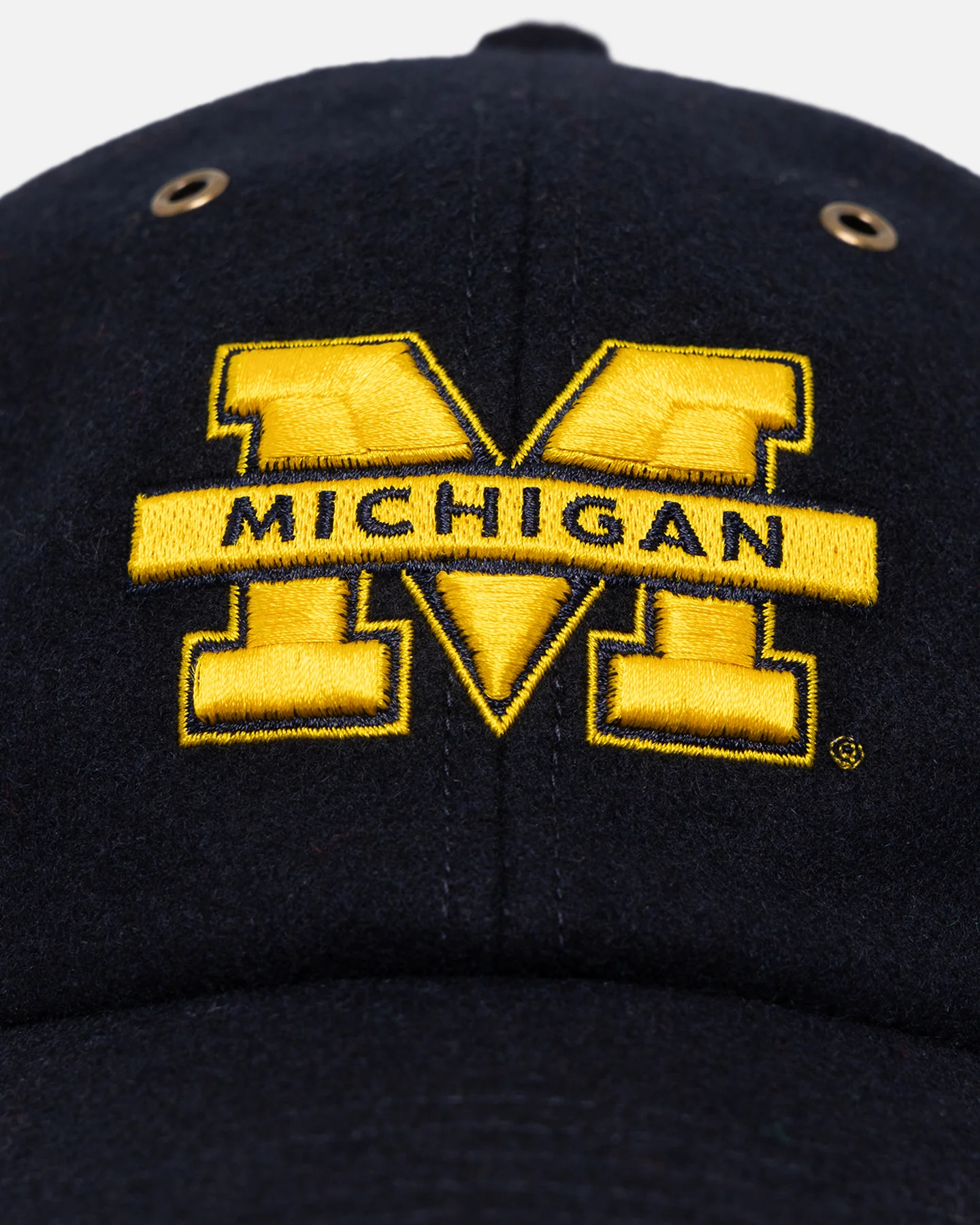 47 Brand Michigan Wolverines Wooly Clean Up Strapback Navy - Image 2