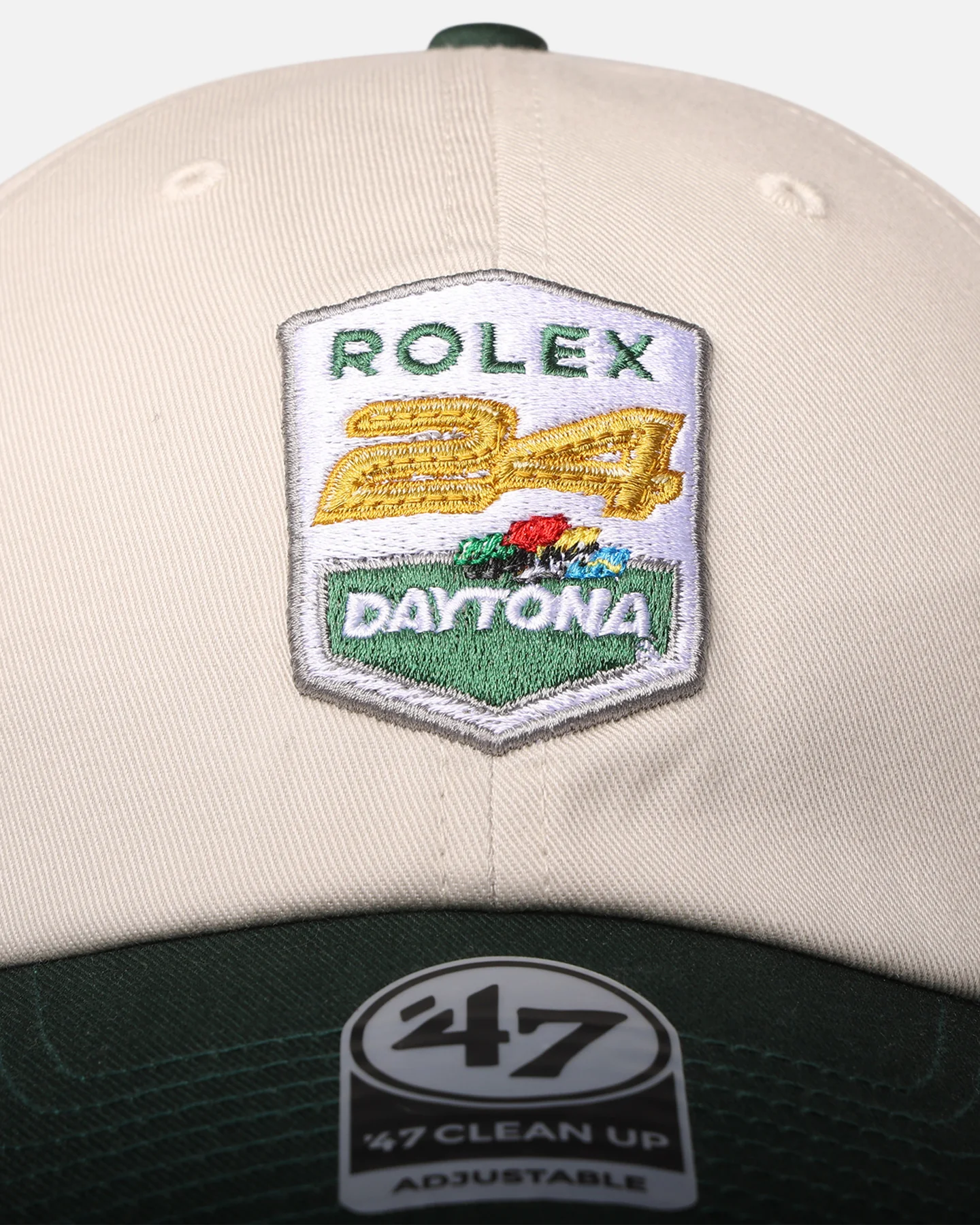 47 Brand Nascar 47 Clean Up Strapback Bone/Dark Green - Image 5