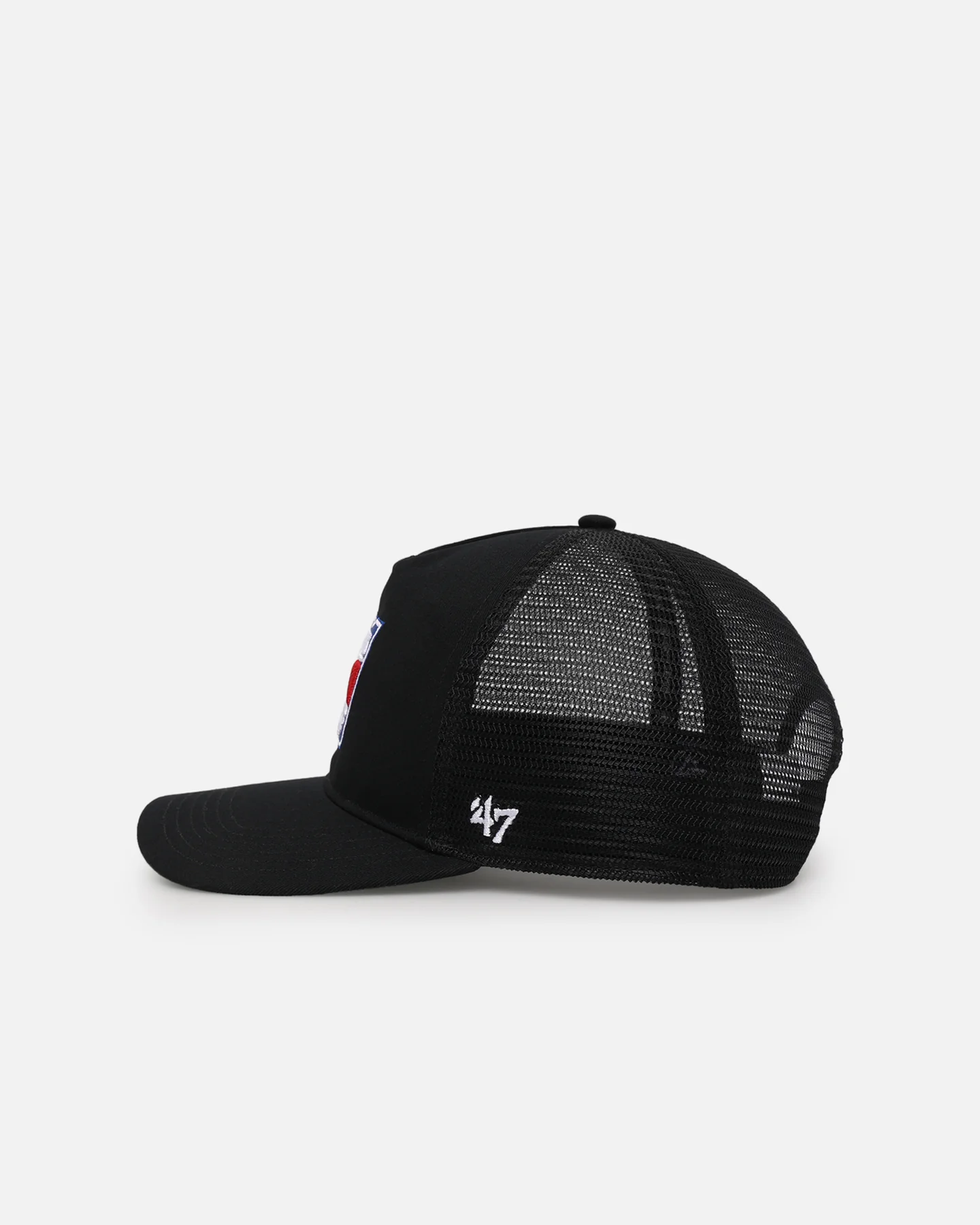 47 Brand New York Rangers Mesh '47 Hitch Trucker Snapback Black/Team - Image 4