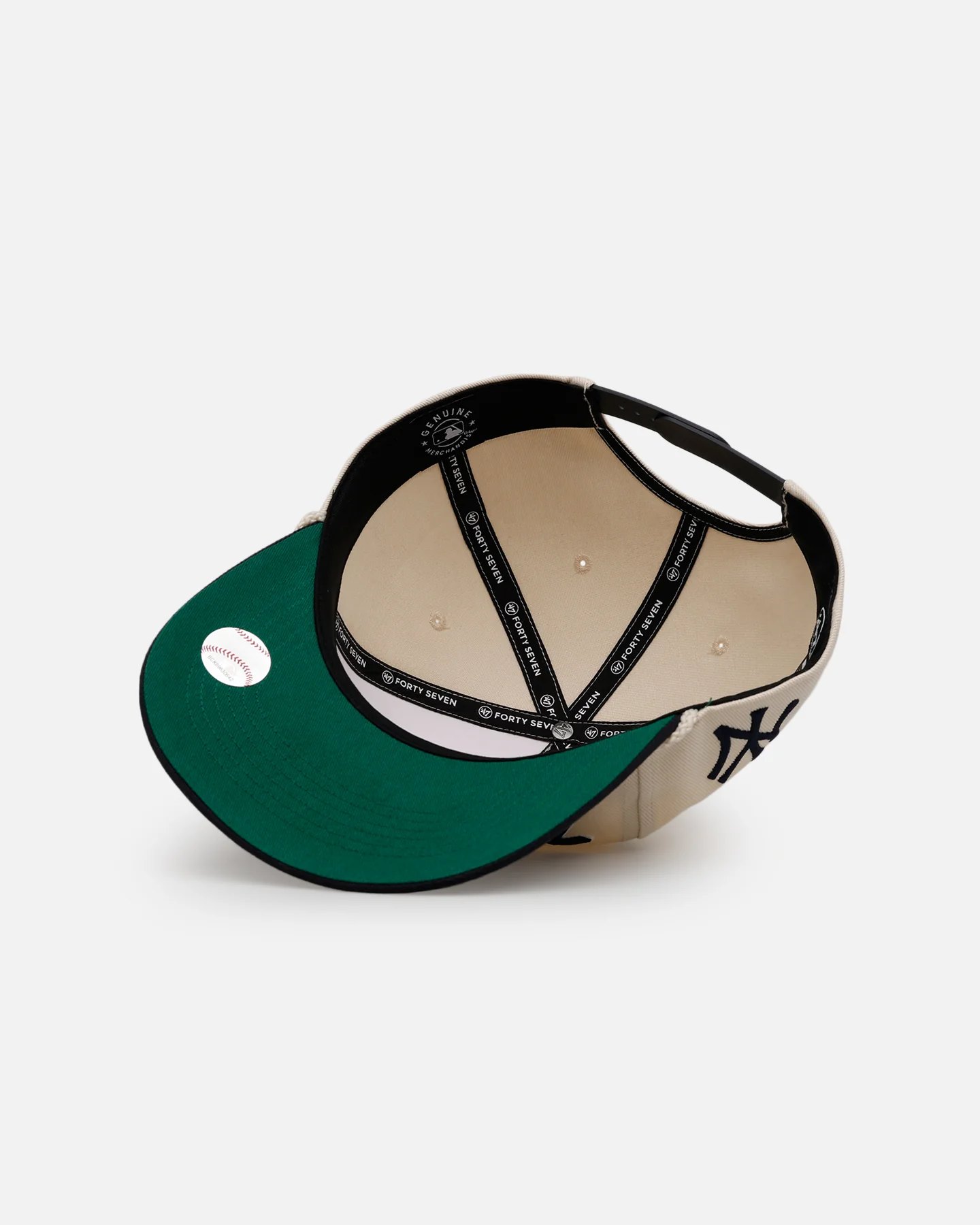 47 Brand New York Yankees 'MLB Opening Day' Script Hitch Snapback Natural - Image 6