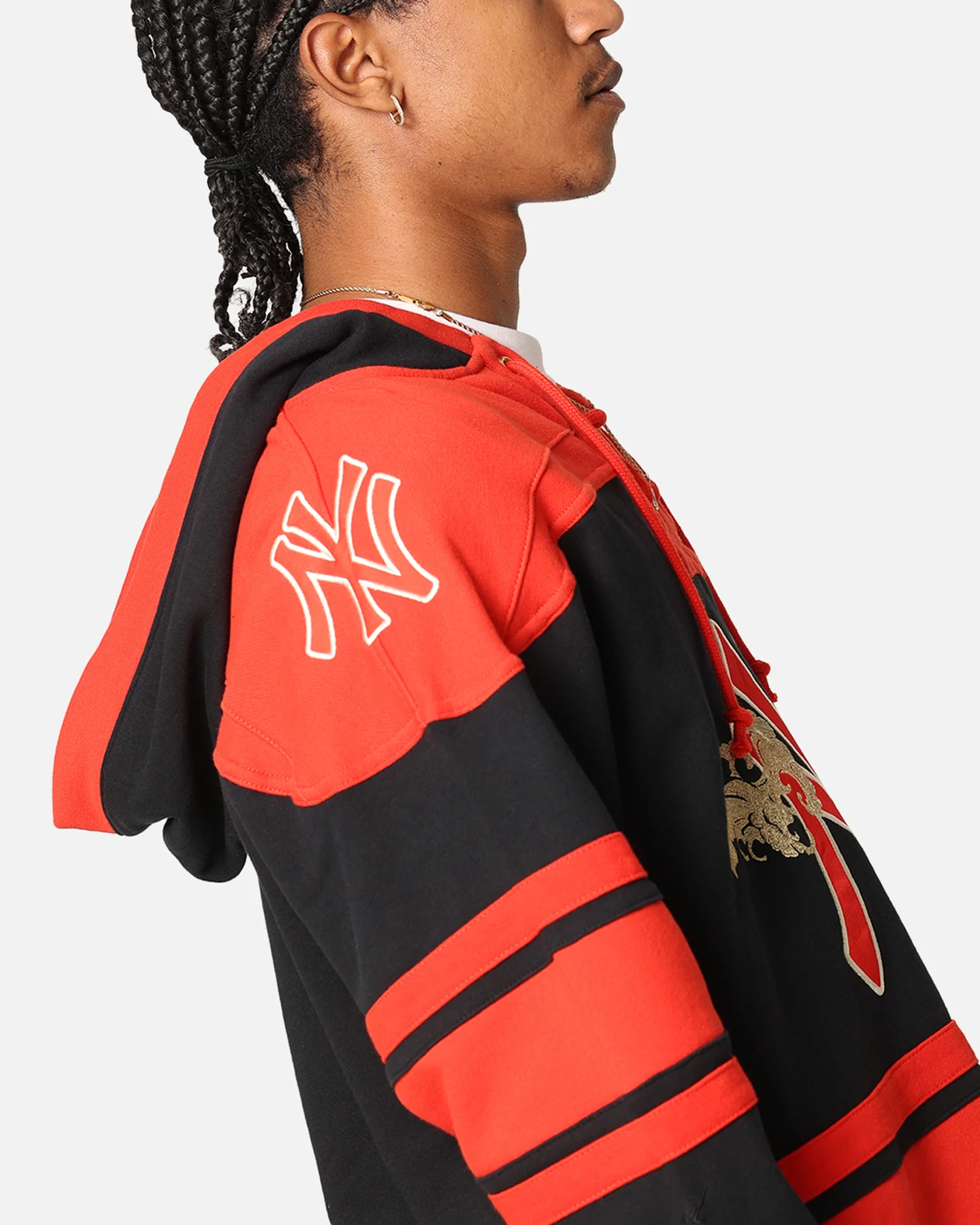 47 Brand New York Yankees 'Year Of The Dragon' Lacer Hoodie Jet Black - Image 7