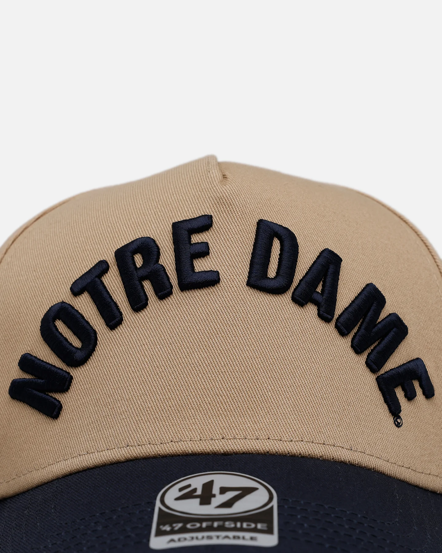47 Brand Notre Dame Fighting Irish Football 'Arch' 47 Offside Snapback Khaki/Official Team Color - Image 5