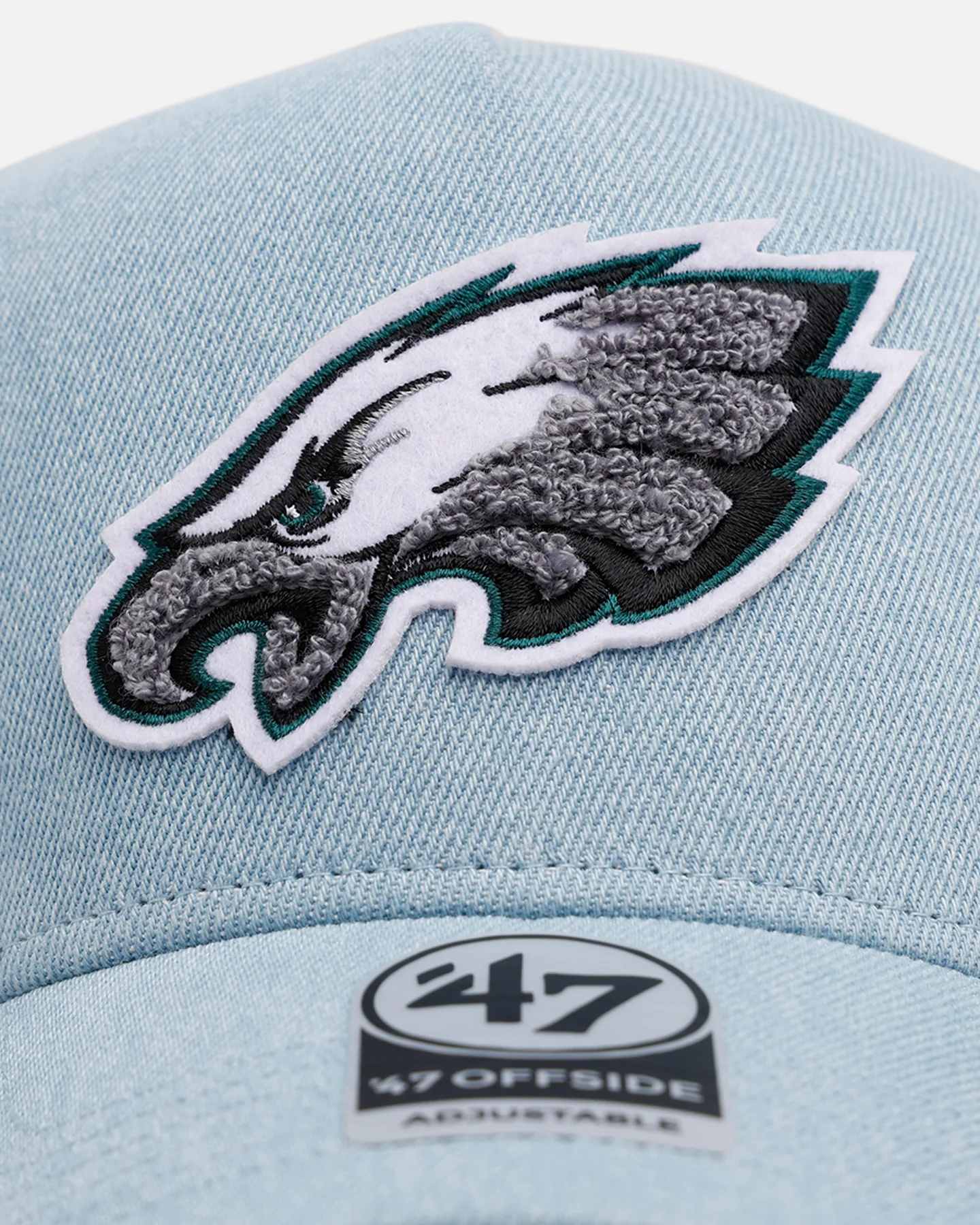 47 Brand Philadelphia Eagles 'Denim Chenille' 47 Offside Strapback Denim - Image 5