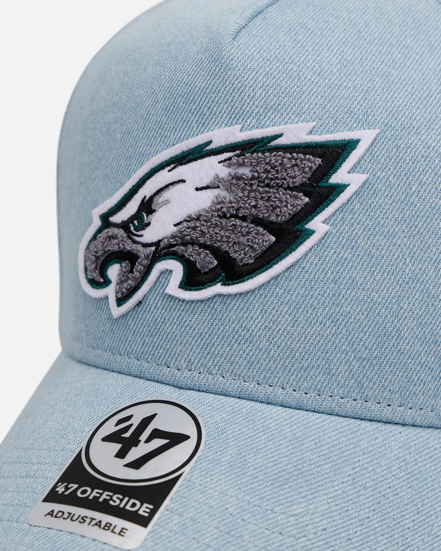 47 Brand Philadelphia Eagles 'Denim Chenille' 47 Offside Strapback Denim - Image 7