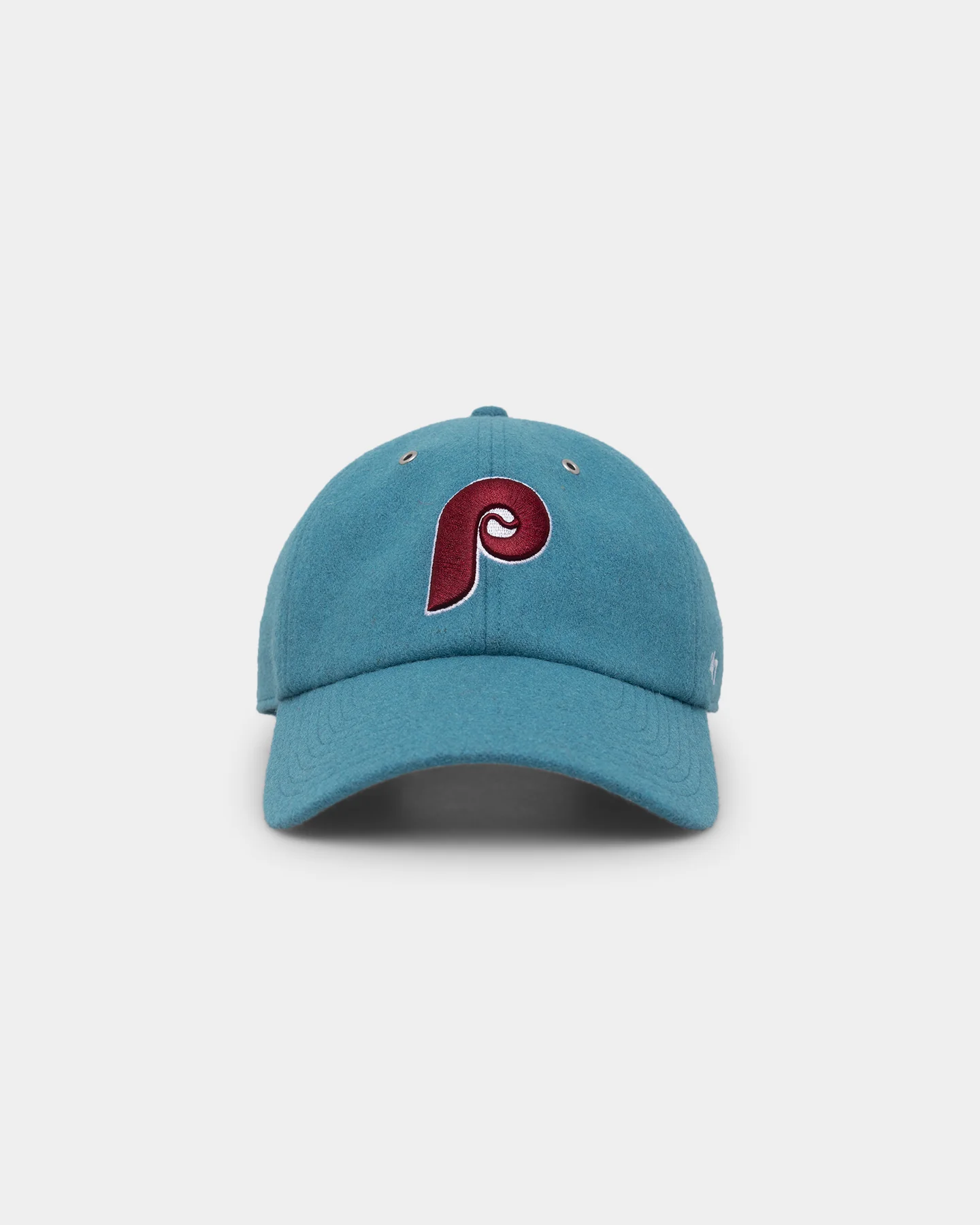 47 Brand Philadelphia Phillies Wooly '47 Clean Up Strapback Columbia