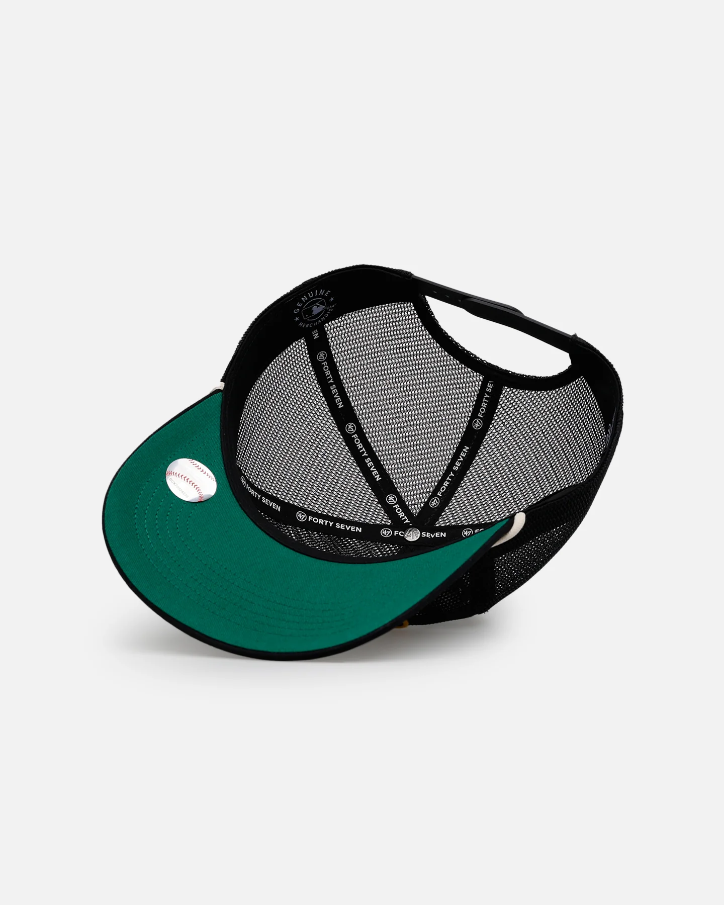 47 Brand Pittsburgh Pirates 'Mesh' Hitch Trucker Snapback Black - Image 6