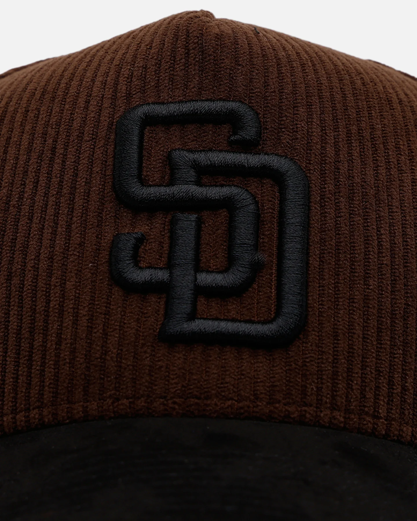 47 Brand San Diego Padres 'Barren' Offside DT Corduroy Snapback Brown/Black - Image 6
