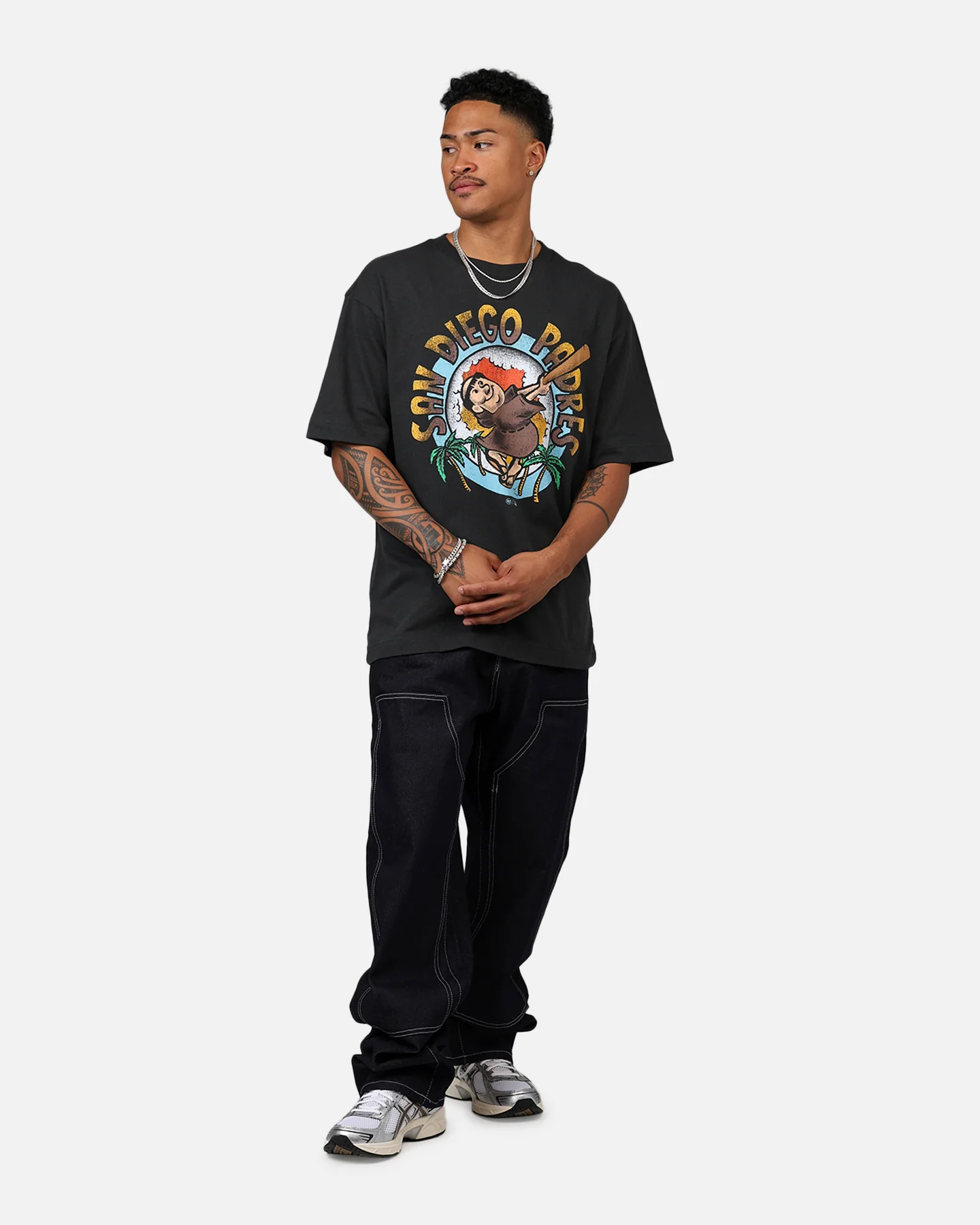 47 Brand San Diego Padres 'MLB Trophy Case' Premium T-Shirt Black - Image 3