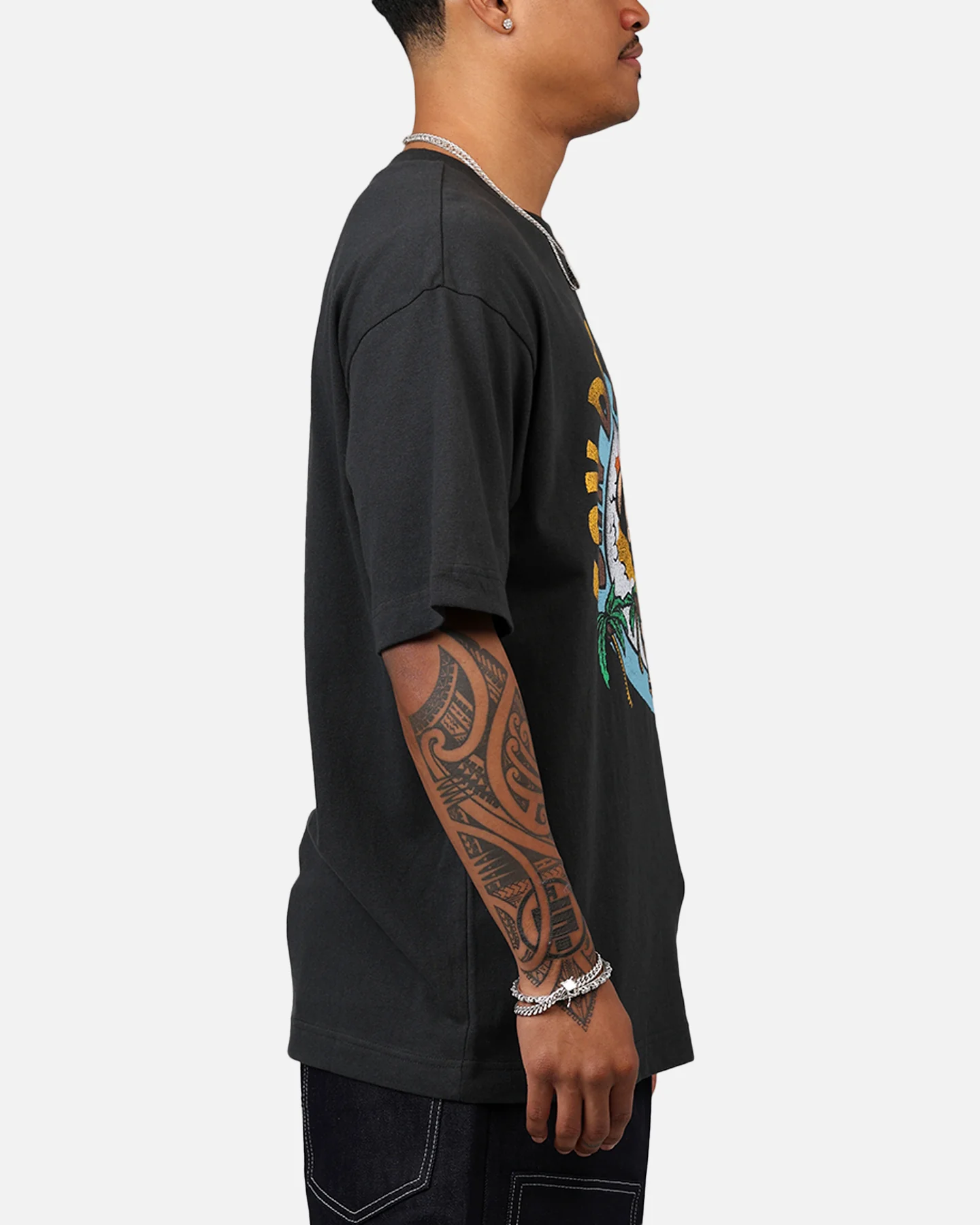 47 Brand San Diego Padres 'MLB Trophy Case' Premium T-Shirt Black - Image 4