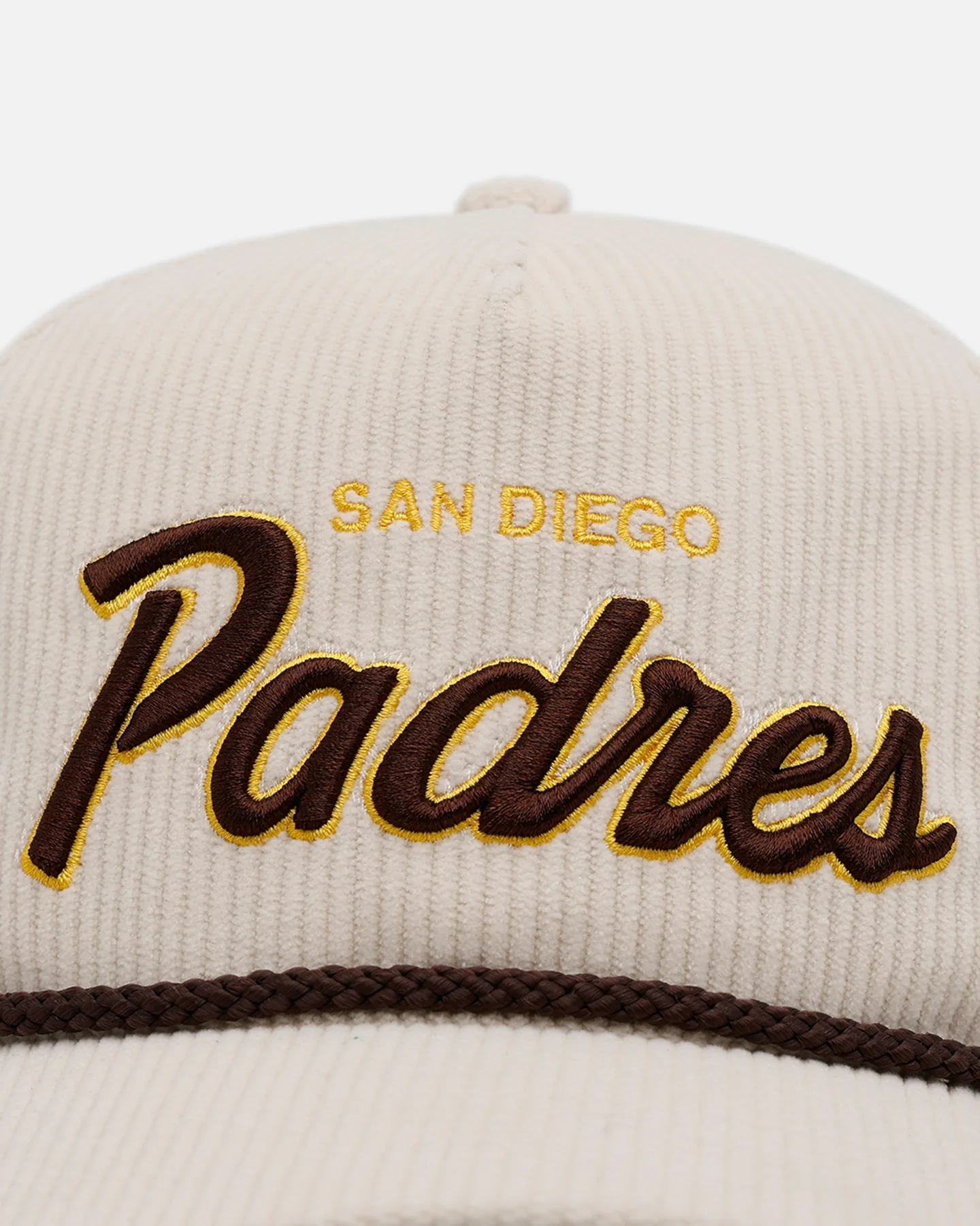 47 Brand San Diego Padres 'Natural Script' Premium Hitch Corduroy Snapback Natural - Image 6