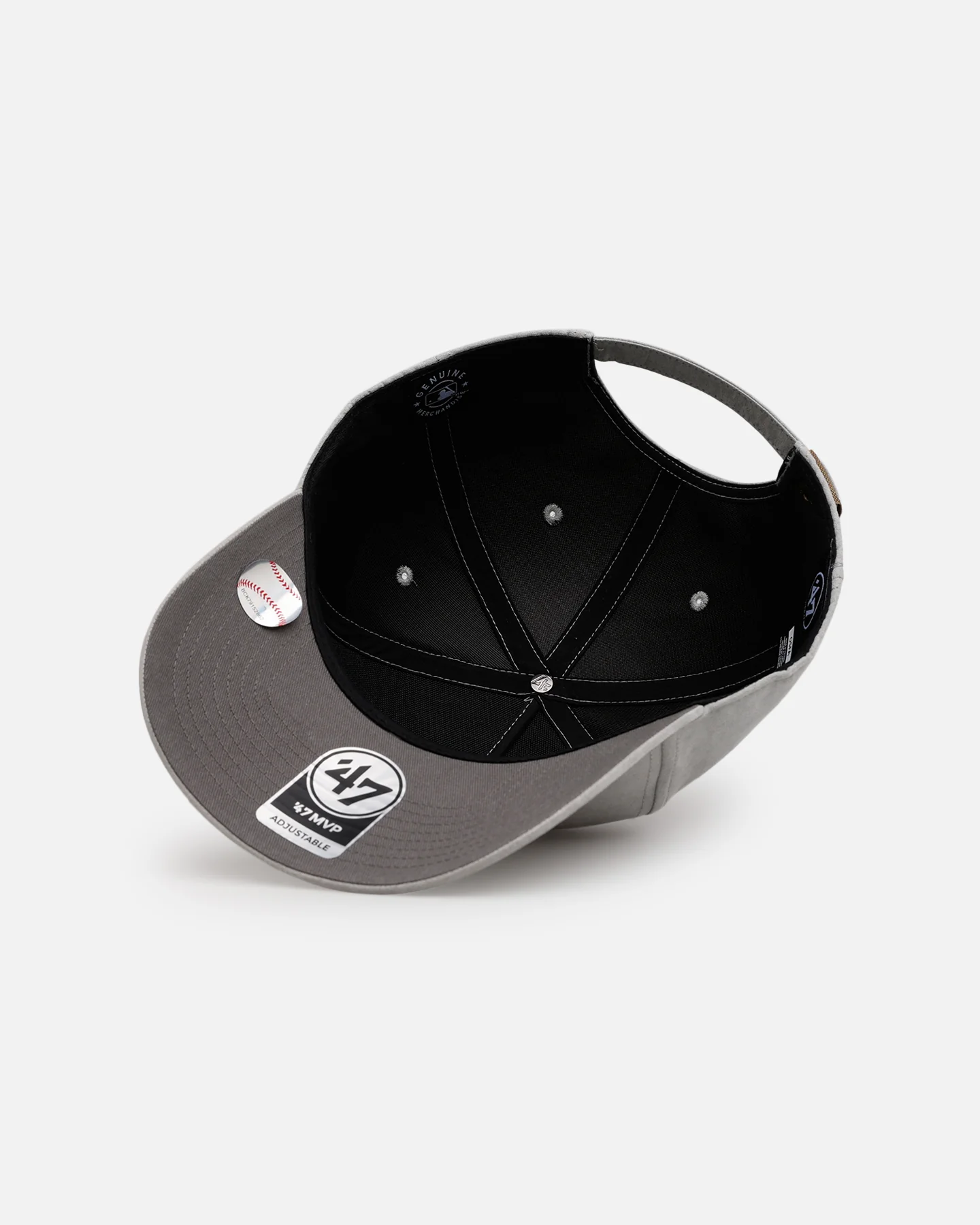47 Brand San Diego Padres 'Ultrasuede' '47 MVP DT Strapback Gray/White - Image 6