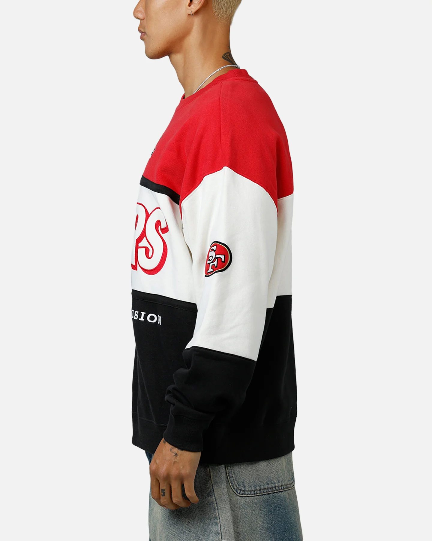 47 Brand San Francisco 49ers Maximalist Crewneck Red/Black - Image 5