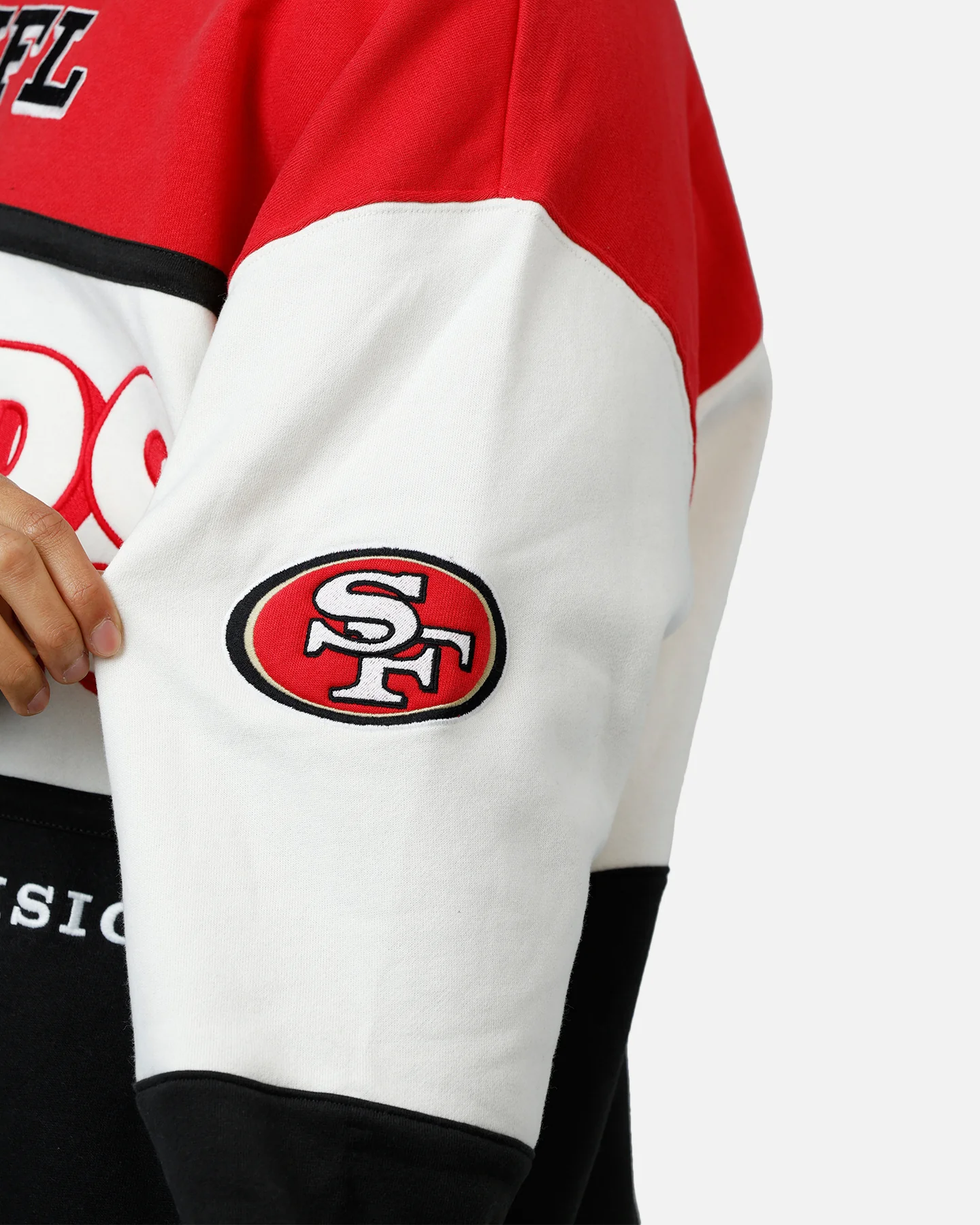47 Brand San Francisco 49ers Maximalist Crewneck Red/Black - Image 6