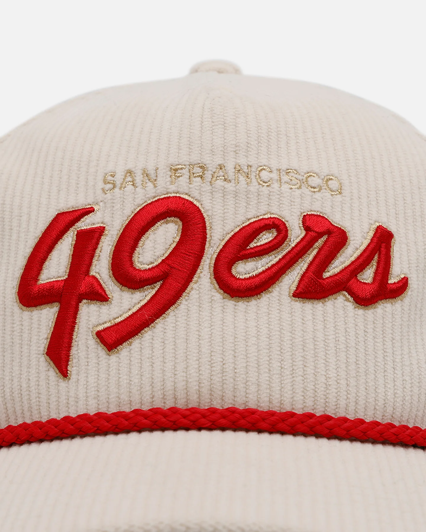 47 Brand San Francisco 49ers 'Natural Script' Premium Hitch Corduroy Snapback Natural - Image 6