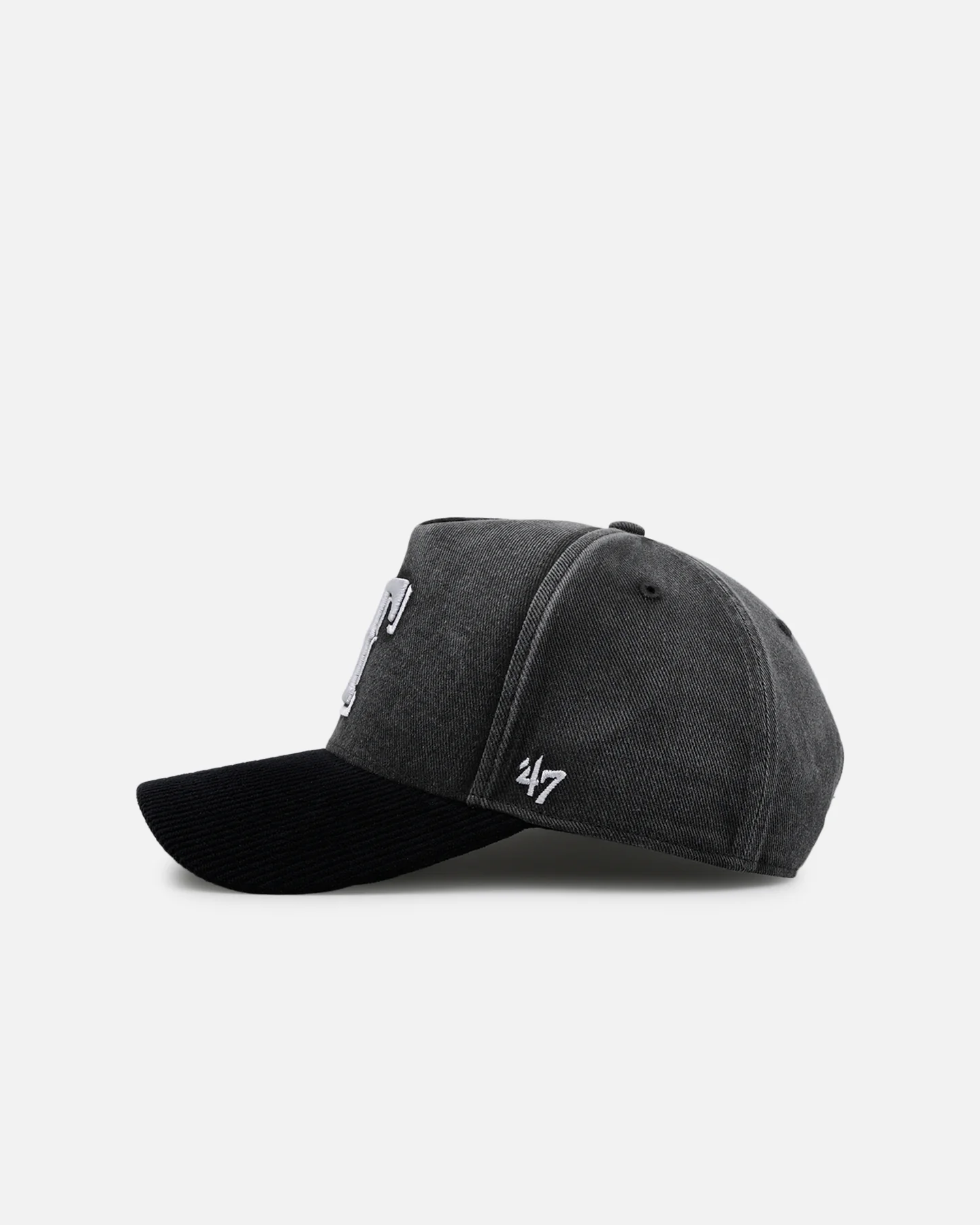 47 Brand Texas Rangers 'Apollo Corduroy' Offside DT Snapback Black - Image 5