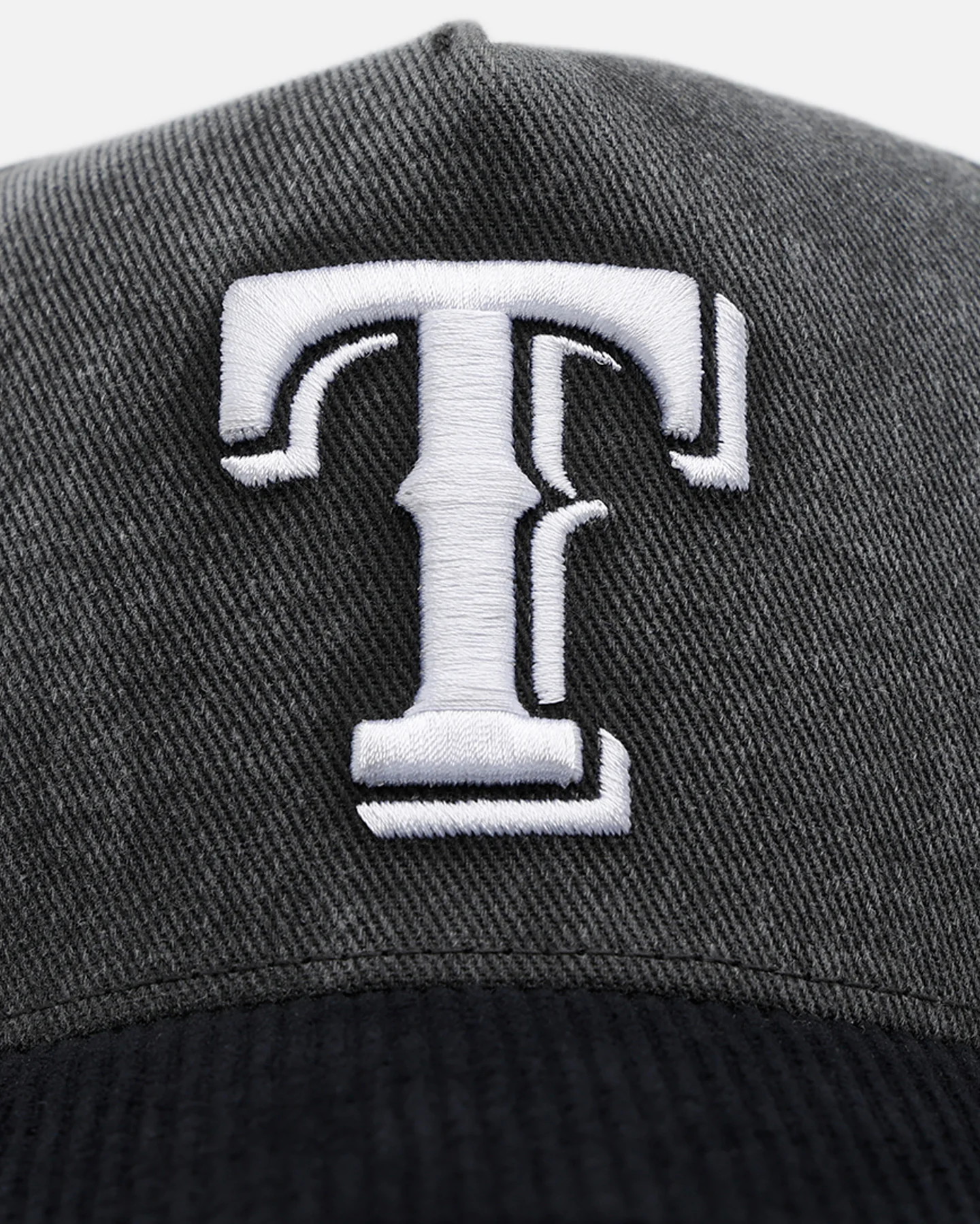 47 Brand Texas Rangers 'Apollo Corduroy' Offside DT Snapback Black - Image 6