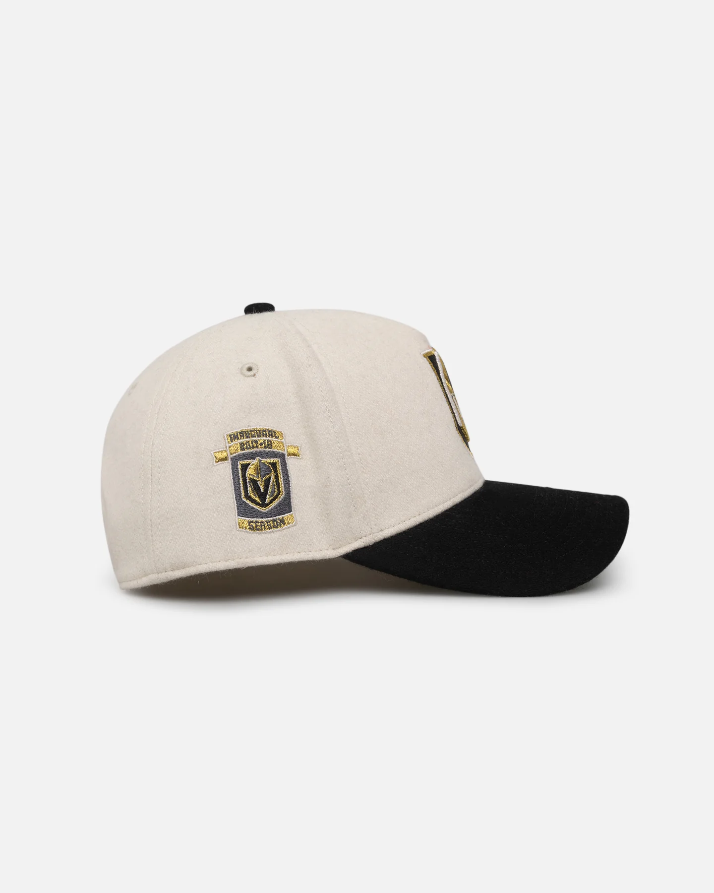 47 Brand Vegas Golden Knights Wooly Sure Shot Offside DT Snapback Natural/Black - Image 3