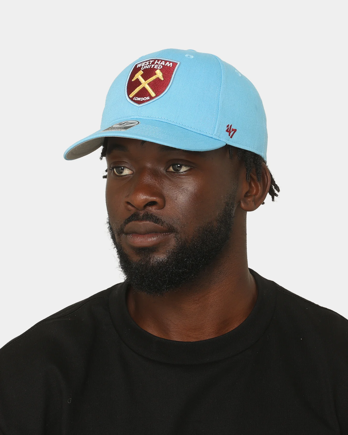 47 Brand West Ham United FC Raised Basic 47 MVP Snapback Columbia Blue - Image 2