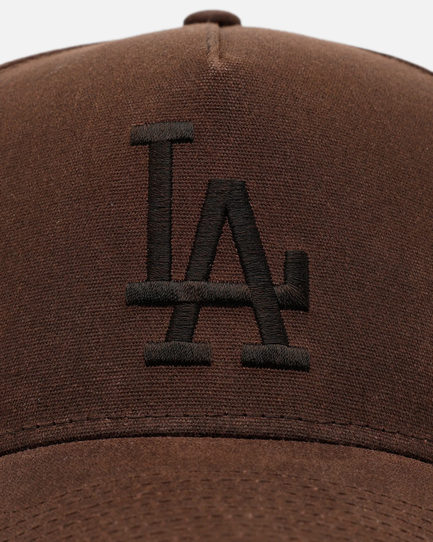 New Era Los Angeles Dodgers 'Waxed Canvas QS' 59FORTY A-Frame Fitted Brown - Image 5