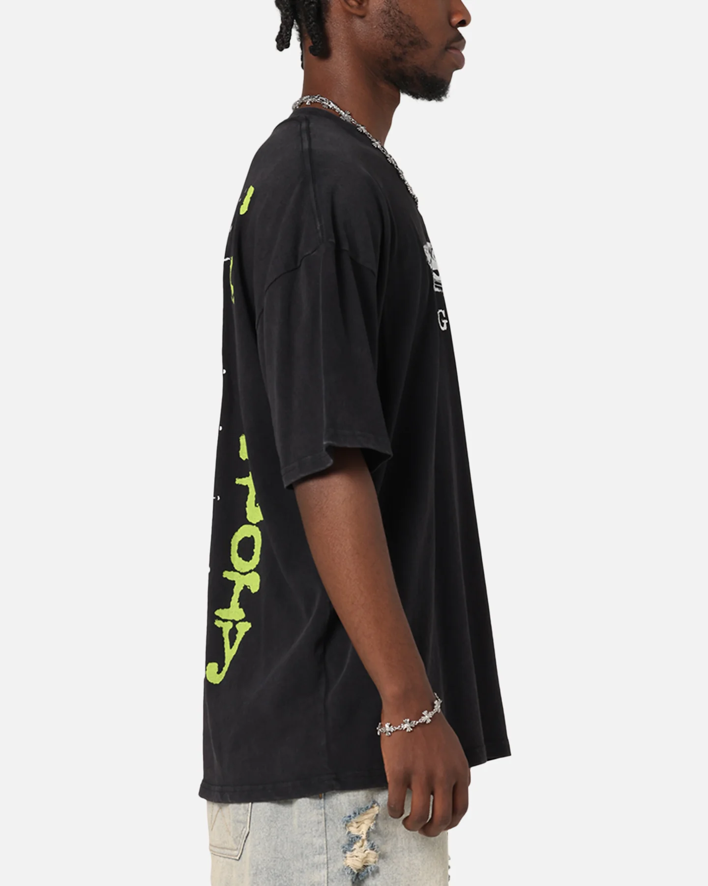 73Studio Disney Pixar Toy Story Little Green Men Vintage T-Shirt Black Acidwash - Image 5