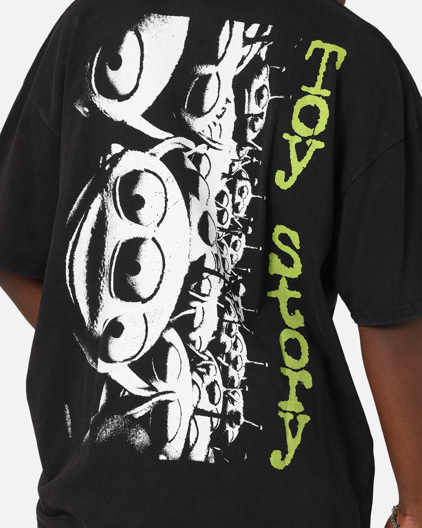 73Studio Disney Pixar Toy Story Little Green Men Vintage T-Shirt Black Acidwash - Image 8