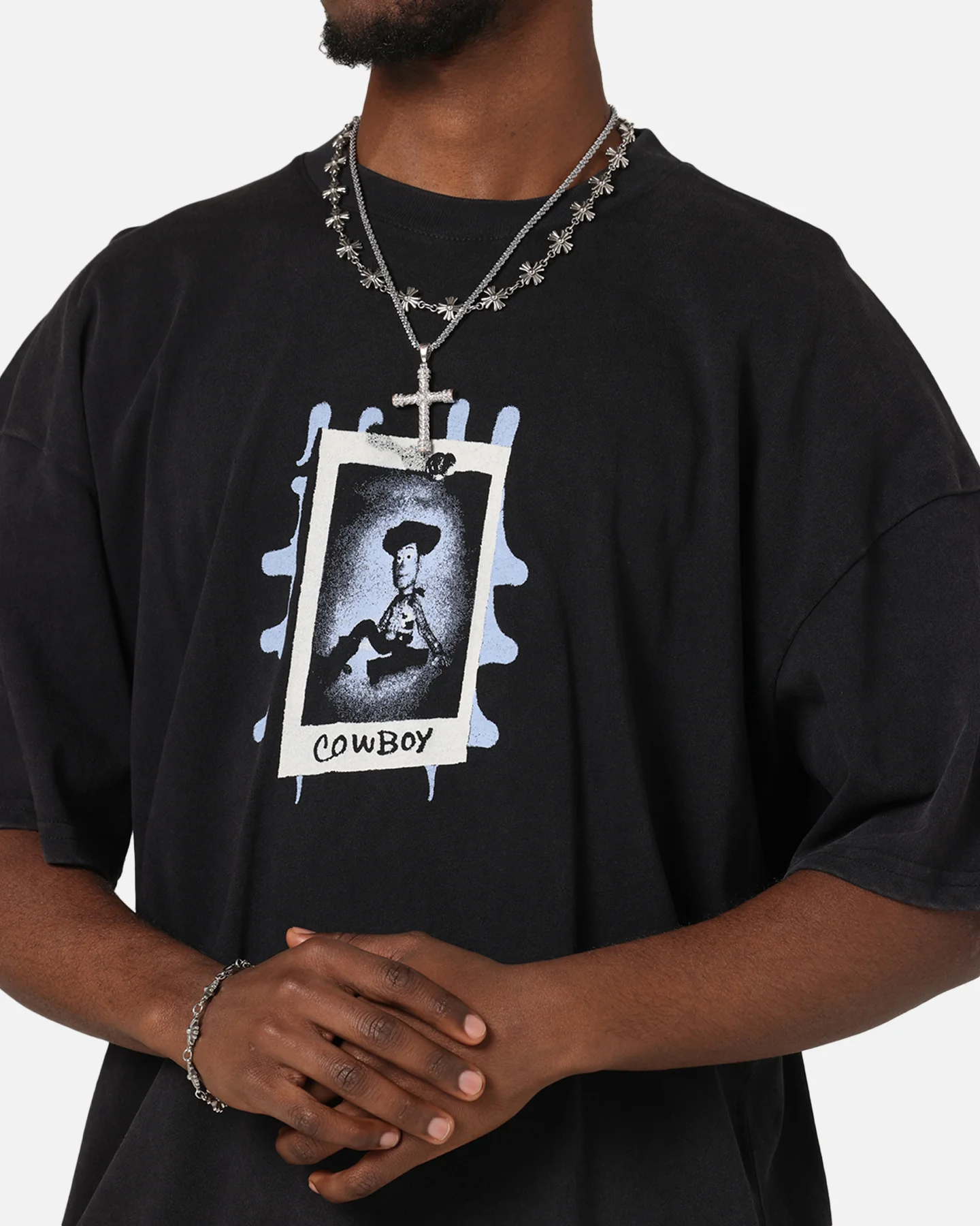 73Studio Disney Pixar Toy Story Woody Vintage T-Shirt Black Acidwash - Image 7