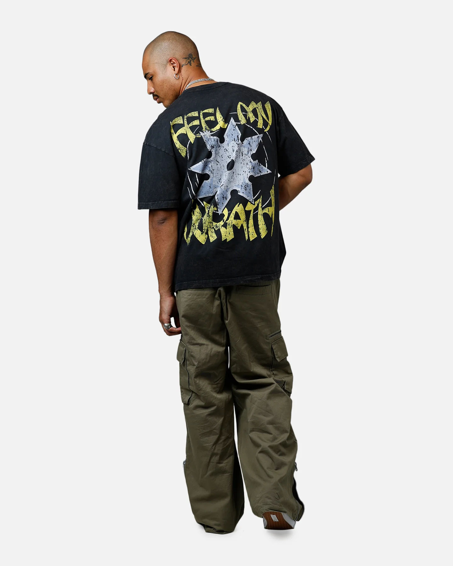 73Studio x South Park Lets Fighting Love Heavyweight T-Shirt Black Acidwash - Image 6