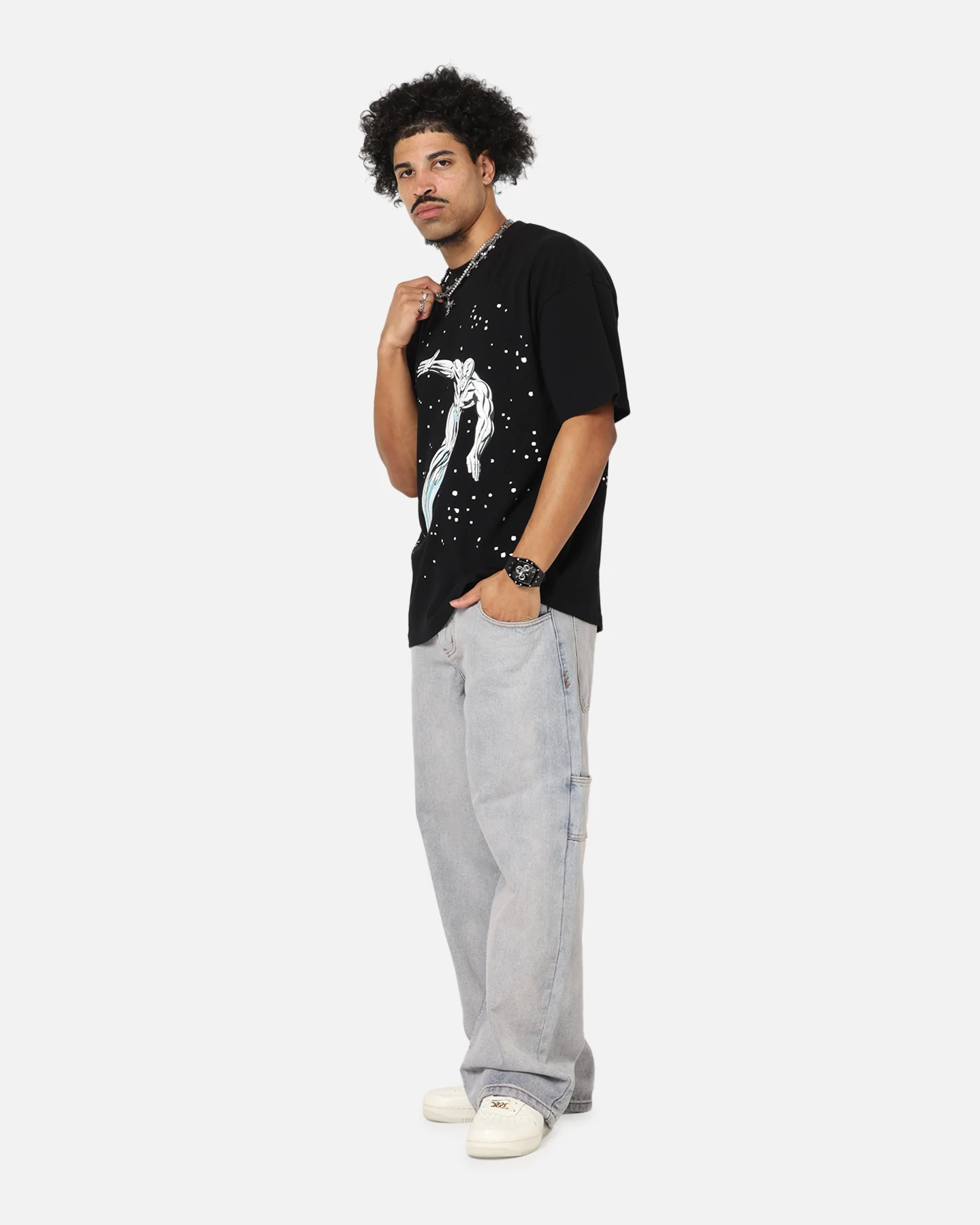 73Studio Marvel Fantastic Four Silver Surfer Saga T-Shirt Black - Image 3