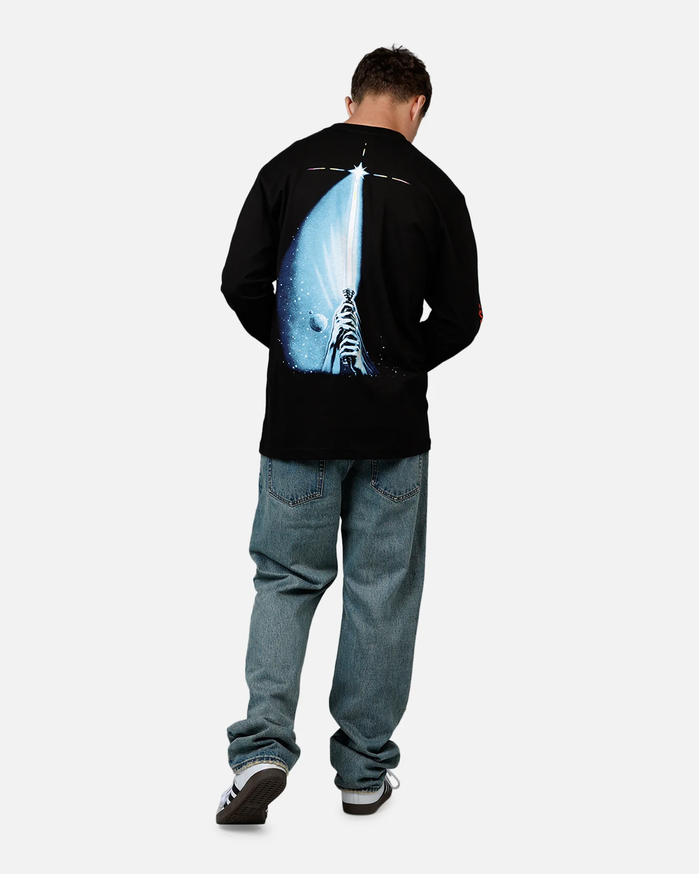 73Studio Star Wars Japan '05 Return Of The Jedi Long Sleeve T-Shirt Black - Image 6