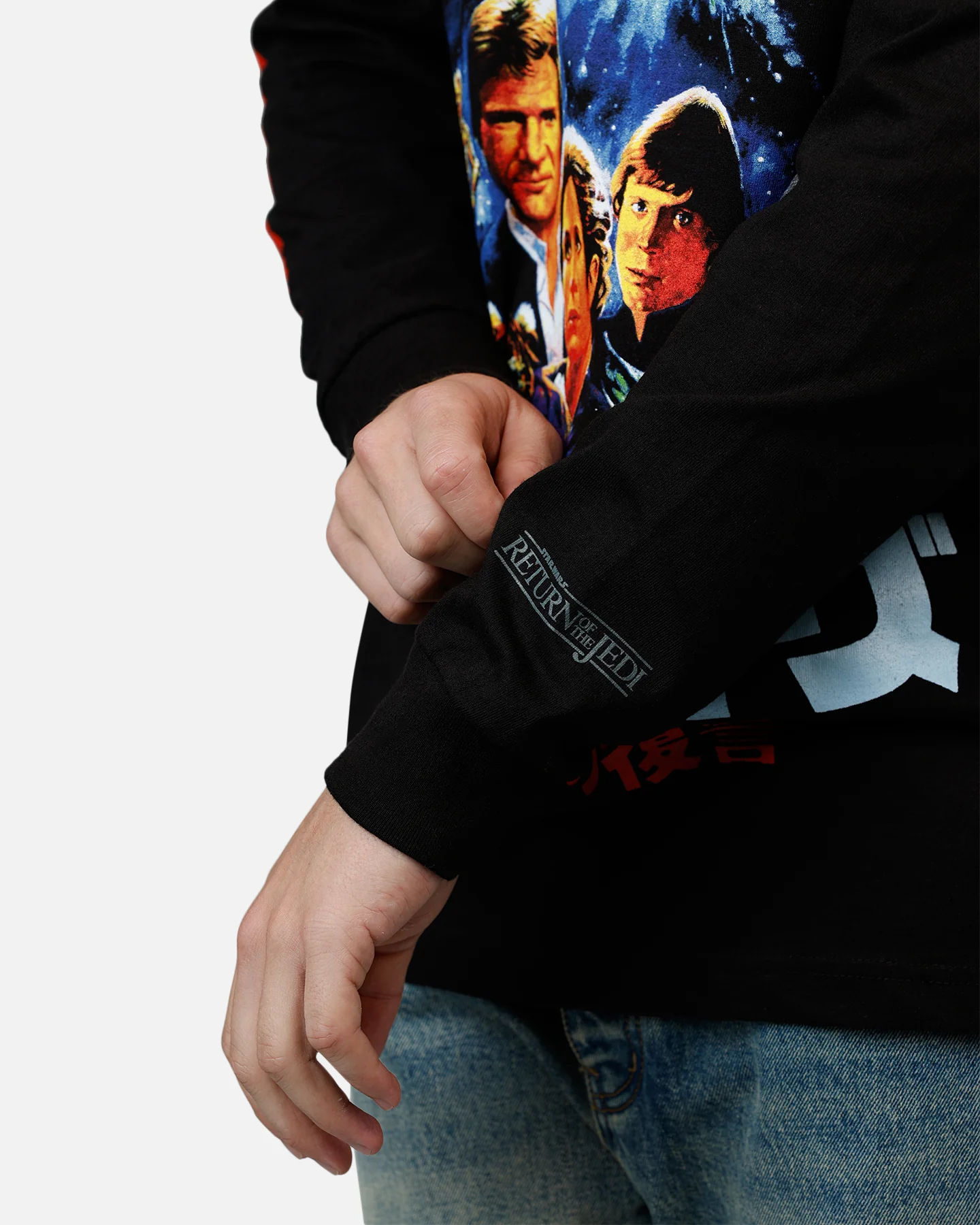 73Studio Star Wars Japan '05 Return Of The Jedi Long Sleeve T-Shirt Black - Image 8