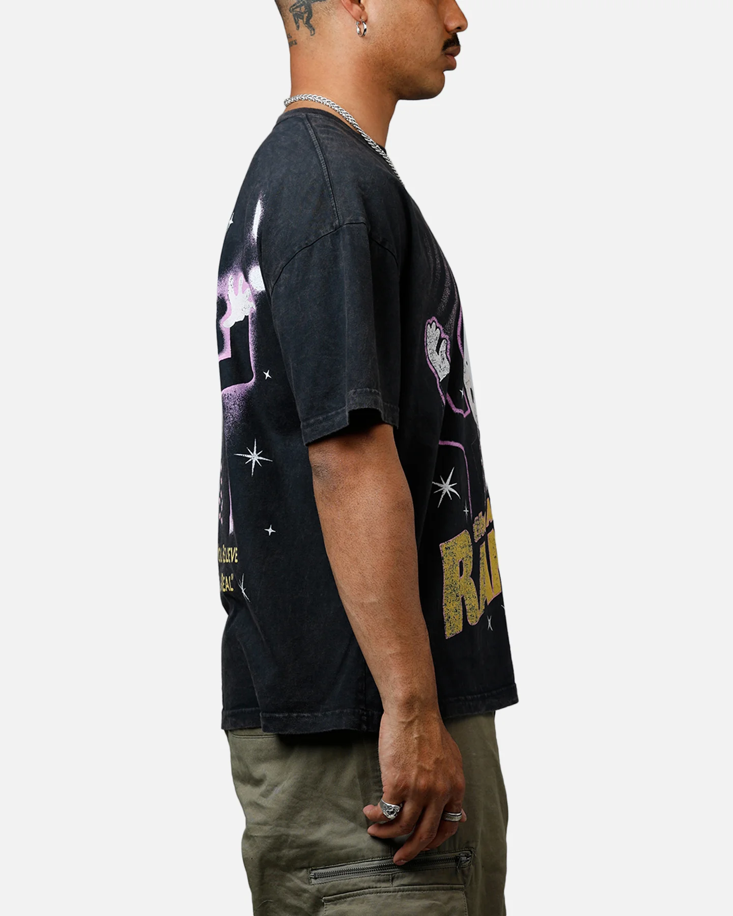 73Studio x South Park The Amazing Randy Heavyweight T-Shirt Black Acidwash - Image 4