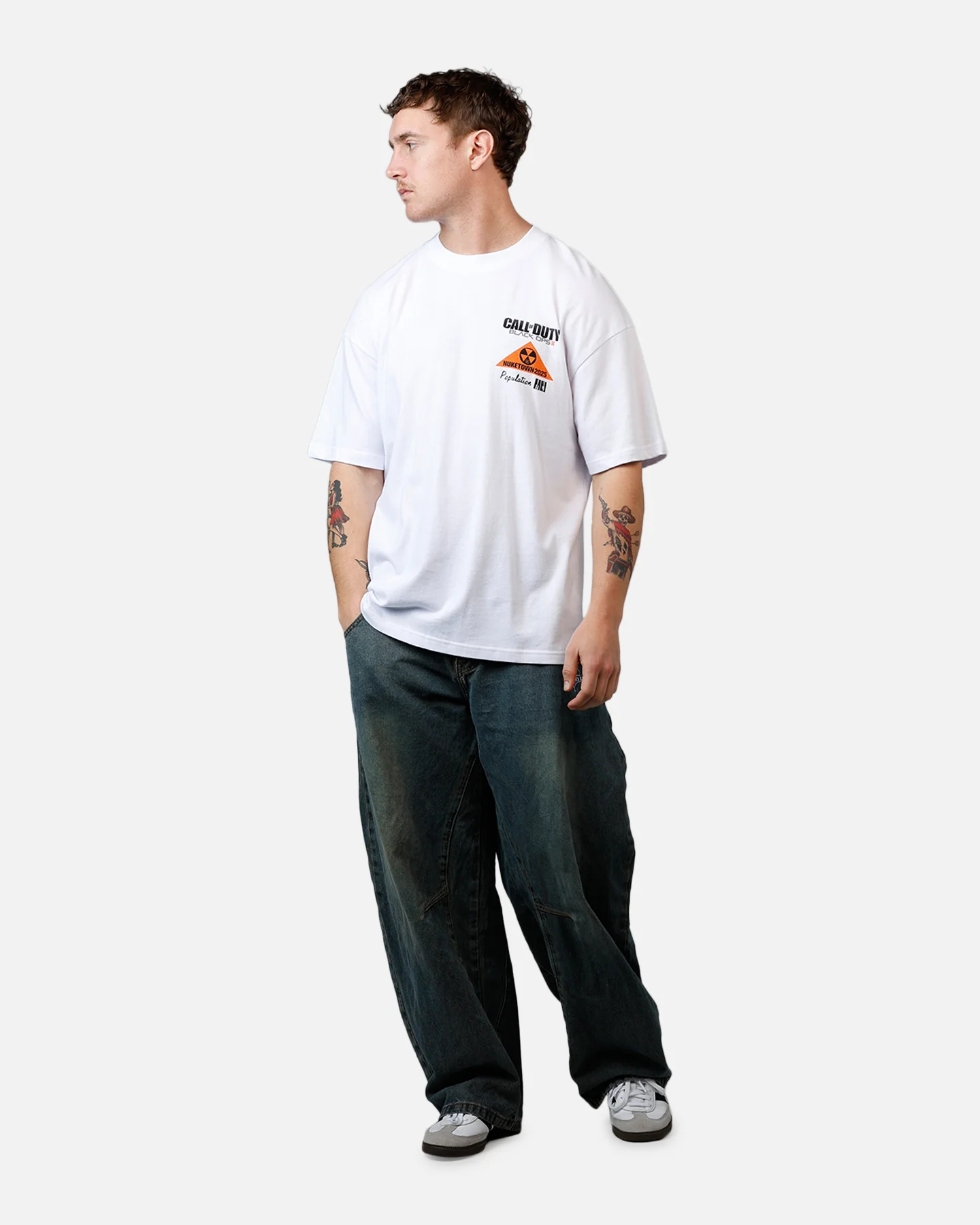 73 Studio X Call Of Duty Black Ops II Nuketown T-Shirt White - Image 3