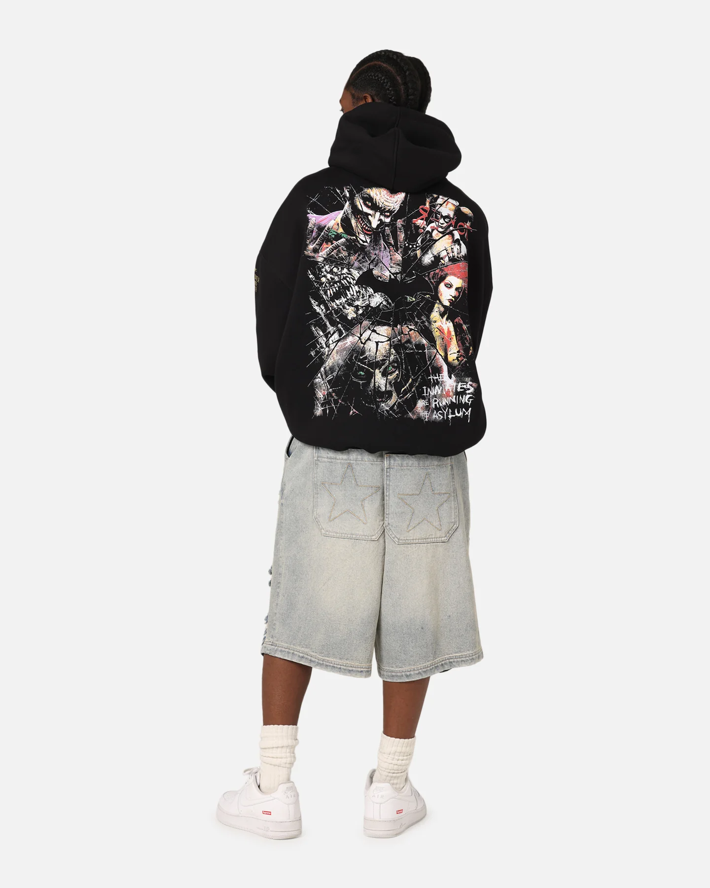 73Studio X DC Batman Arkham Asylum Premium Hoodie Black - Image 4