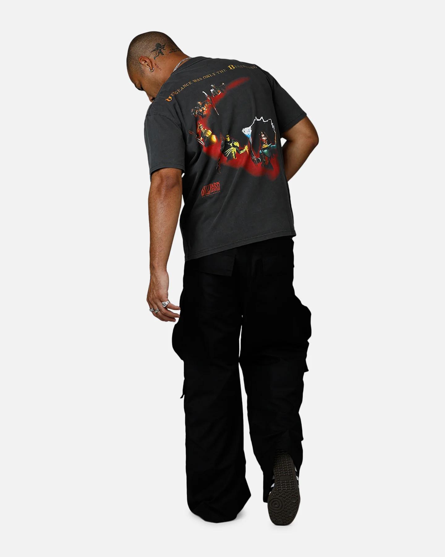 73Studio X Diablo II Halloween Heroes Are Born T-Shirt Black Wash - Image 6