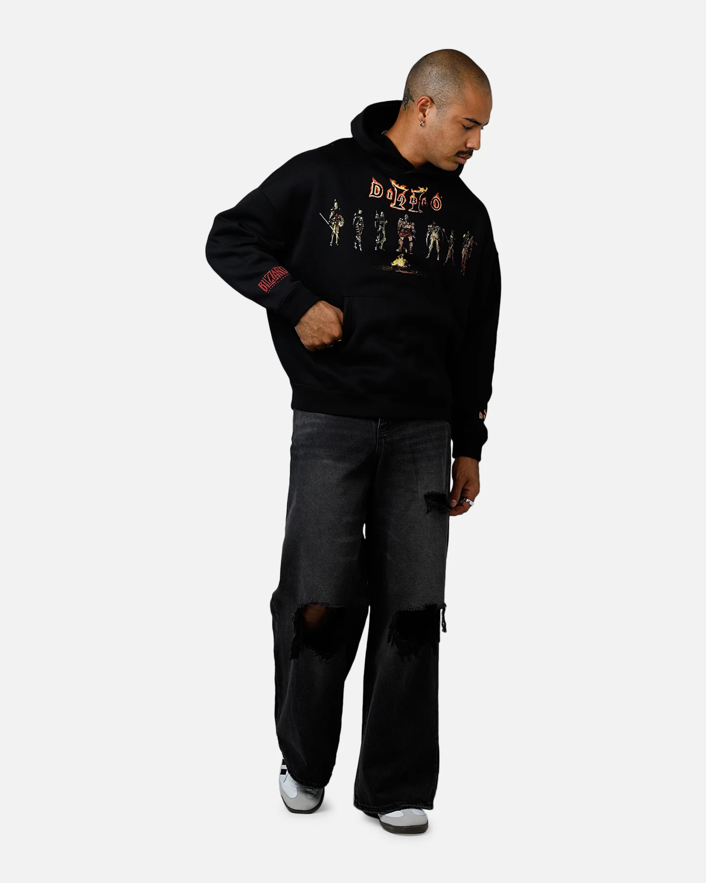 73Studio X Diablo II Halloween Premium Hoodie Black - Image 3