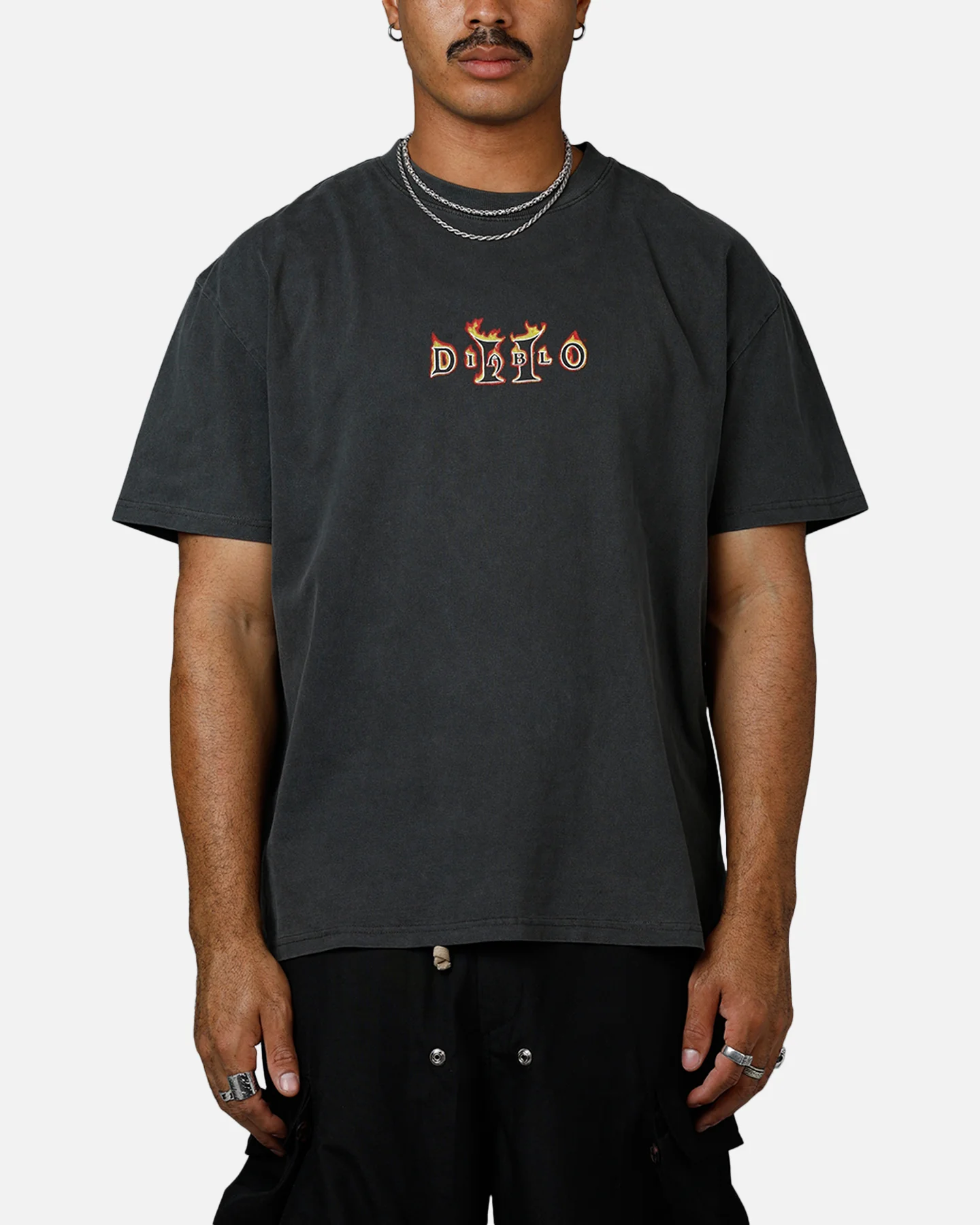 73Studio X Diablo II Halloween Summer 2000 T-Shirt Black Wash - Image 2