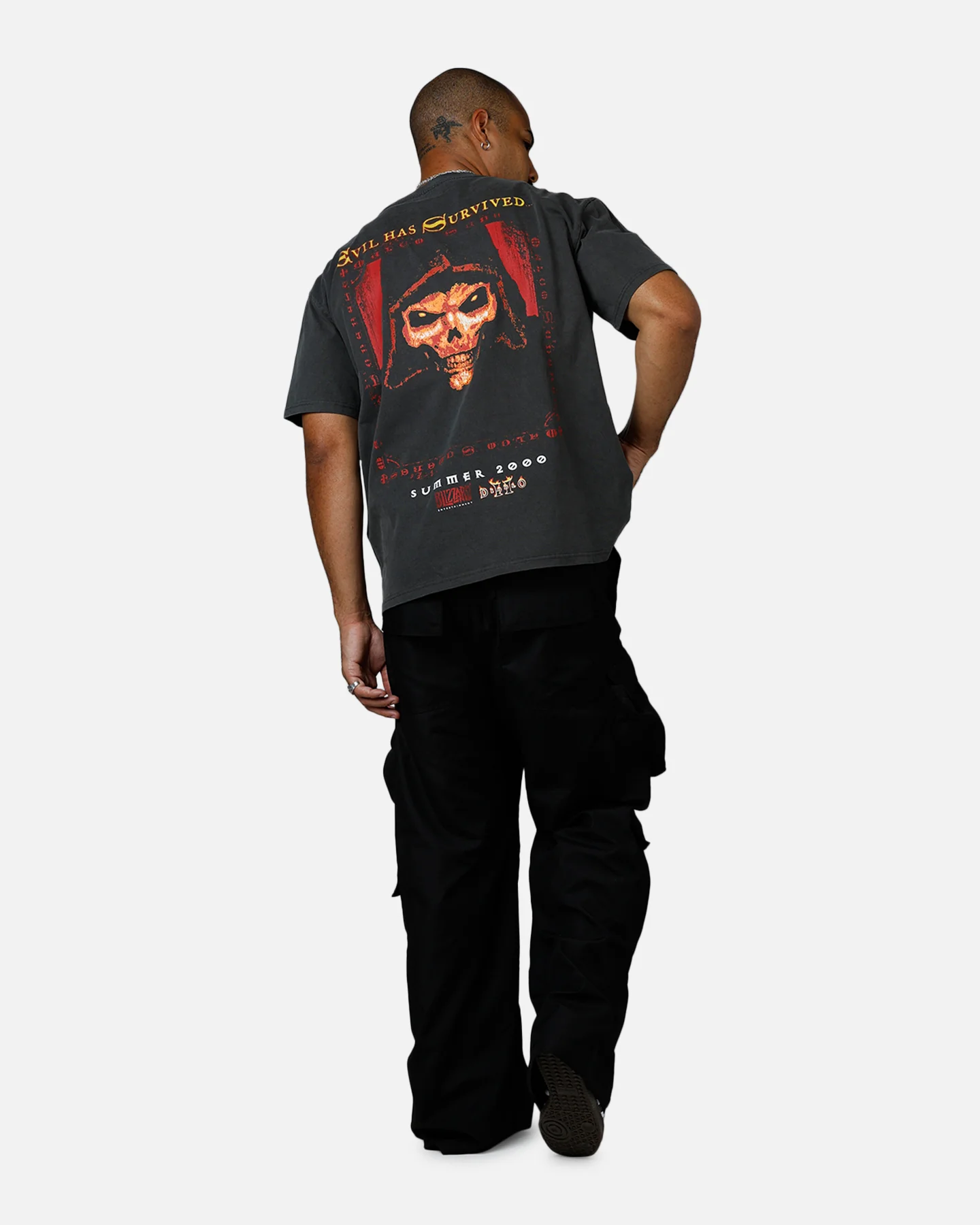 73Studio X Diablo II Halloween Summer 2000 T-Shirt Black Wash - Image 6