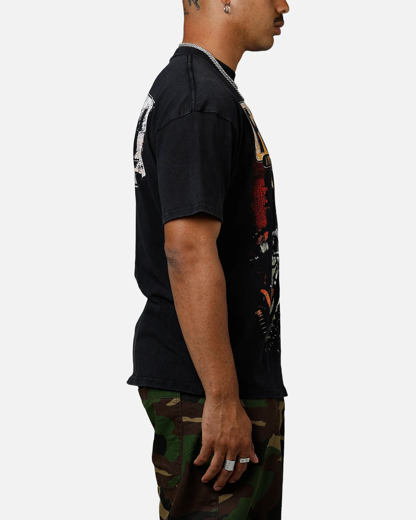73Studio X Fallout '97 Fallout Vintage T-Shirt Black Acidwash - Image 4