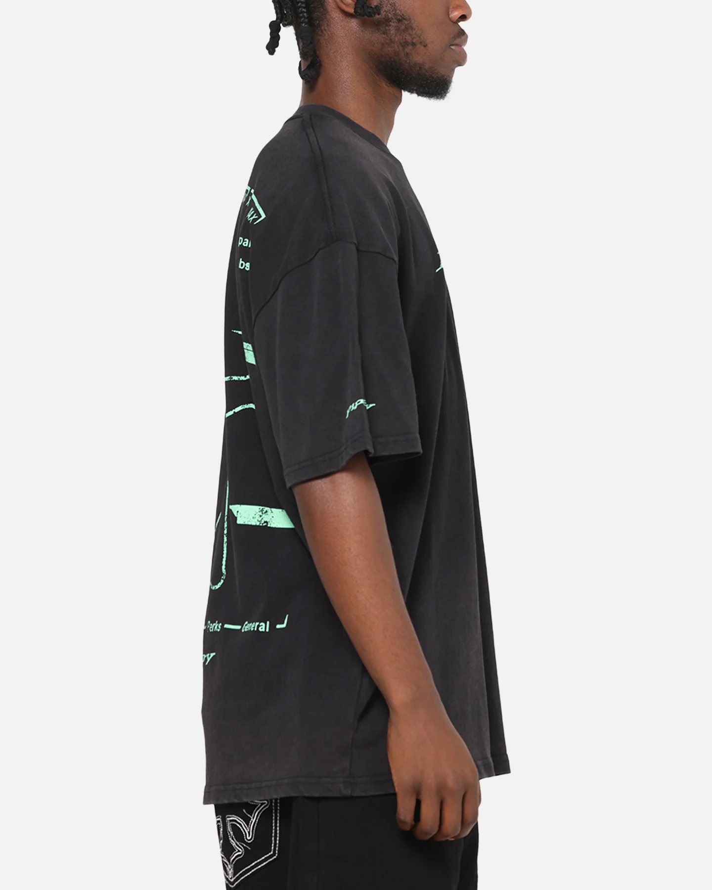 73Studio X Fallout Pipboy T-Shirt Black Acidwash - Image 5