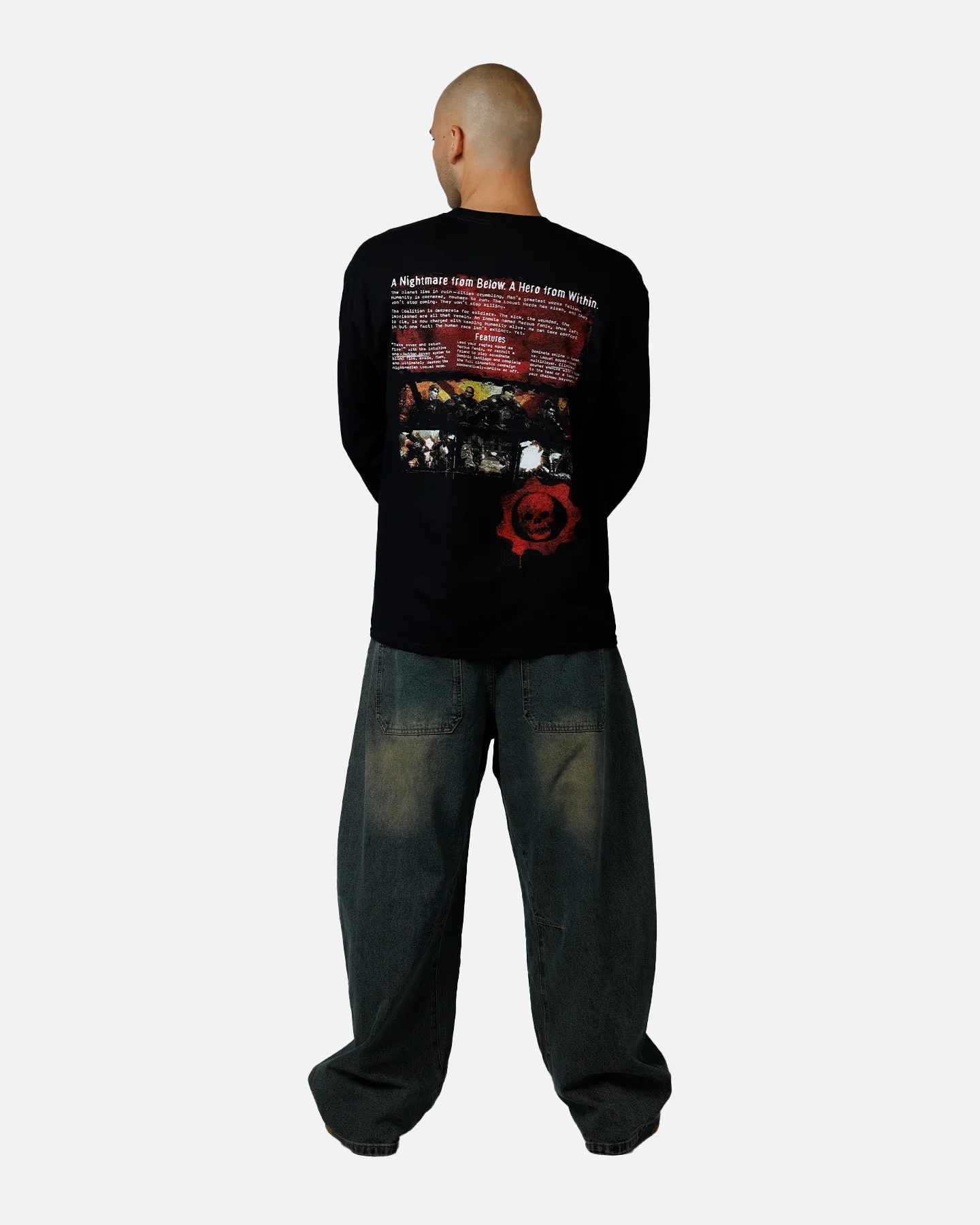 73Studio X Gears Of War Gears Of Wear Long Sleeve T-Shirt Black - Image 6