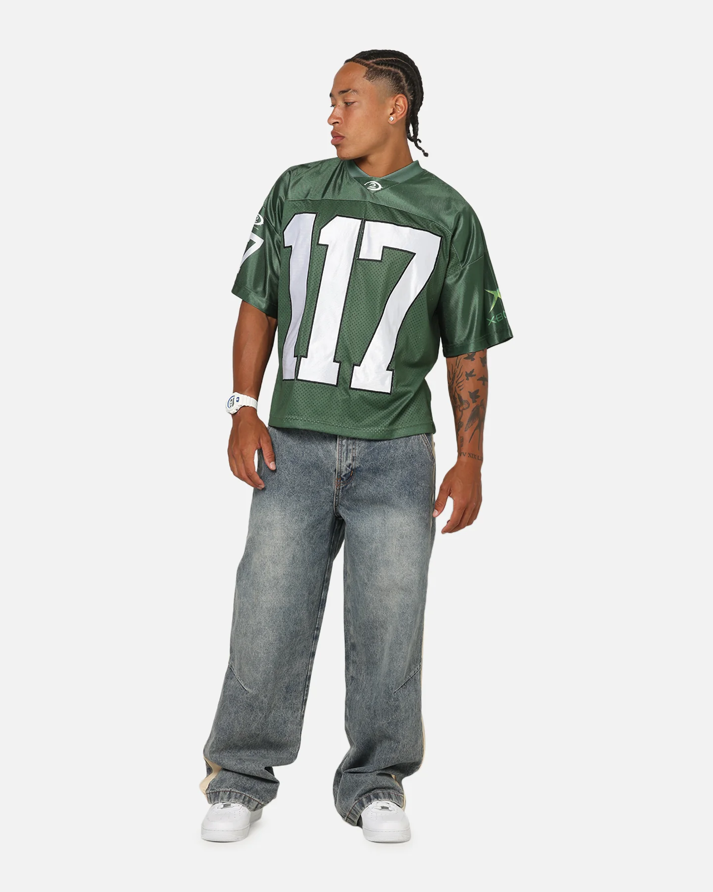 73Studio X Halo 2 Spartan 117 Football Jersey Forest Green - Image 3