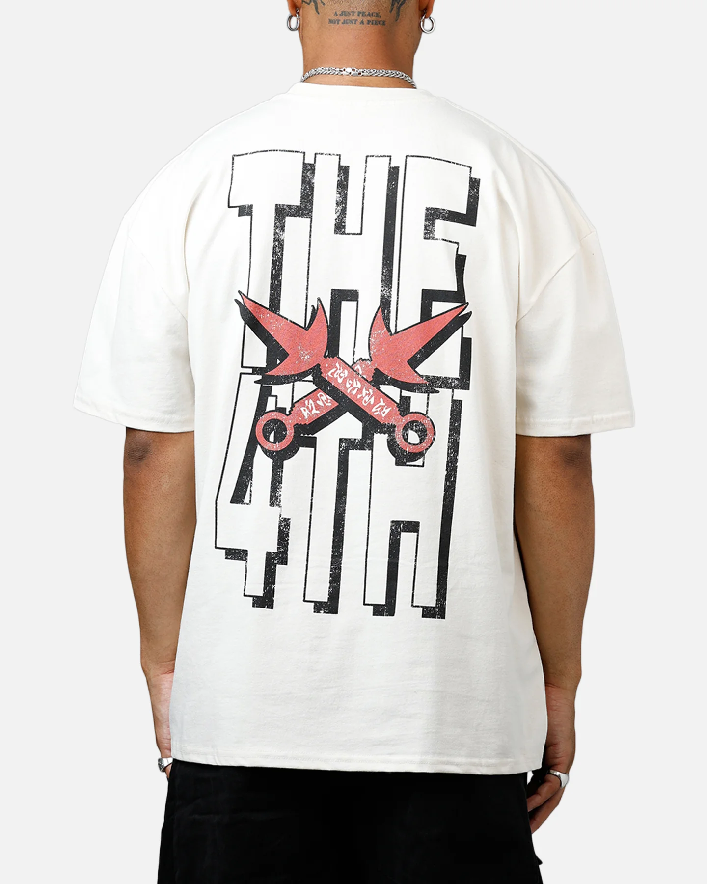 73Studio X Naruto Minato Namikaze Heavyweight T-Shirt Off White - Image 2