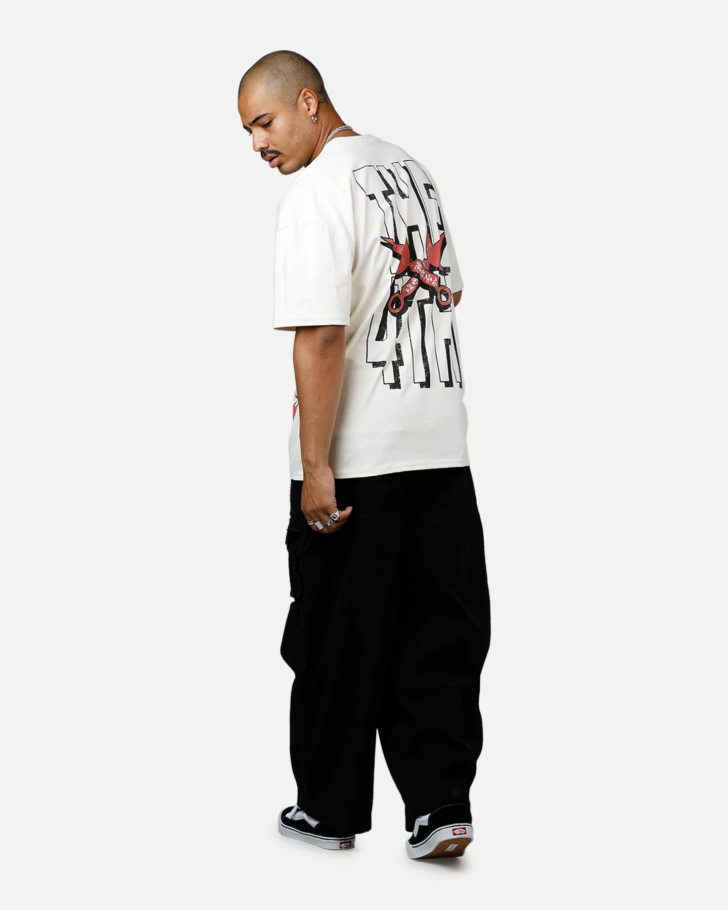 73Studio X Naruto Minato Namikaze Heavyweight T-Shirt Off White - Image 6
