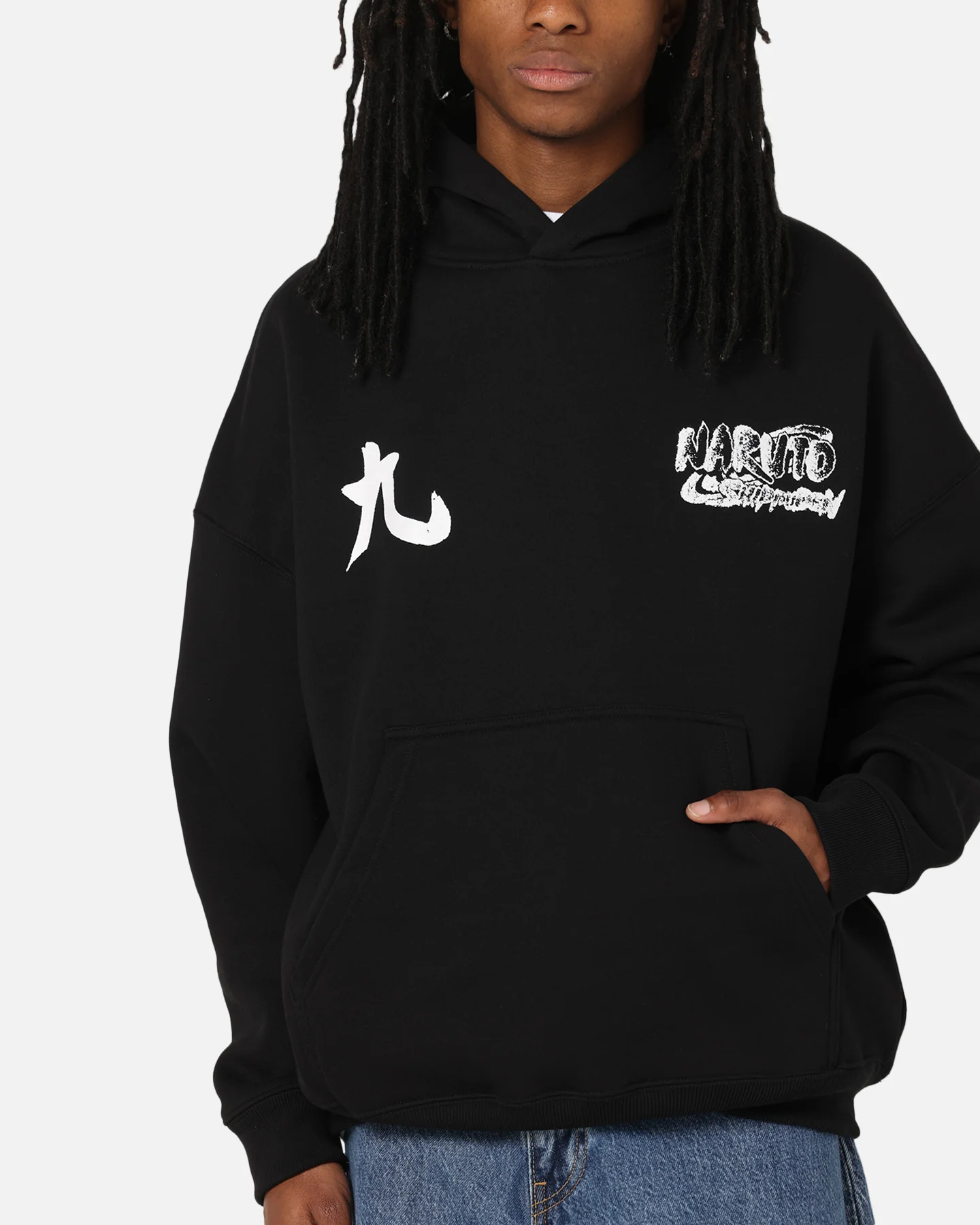 73Studio X Naruto Shippuden Kurama Premium Hoodie Black - Image 8