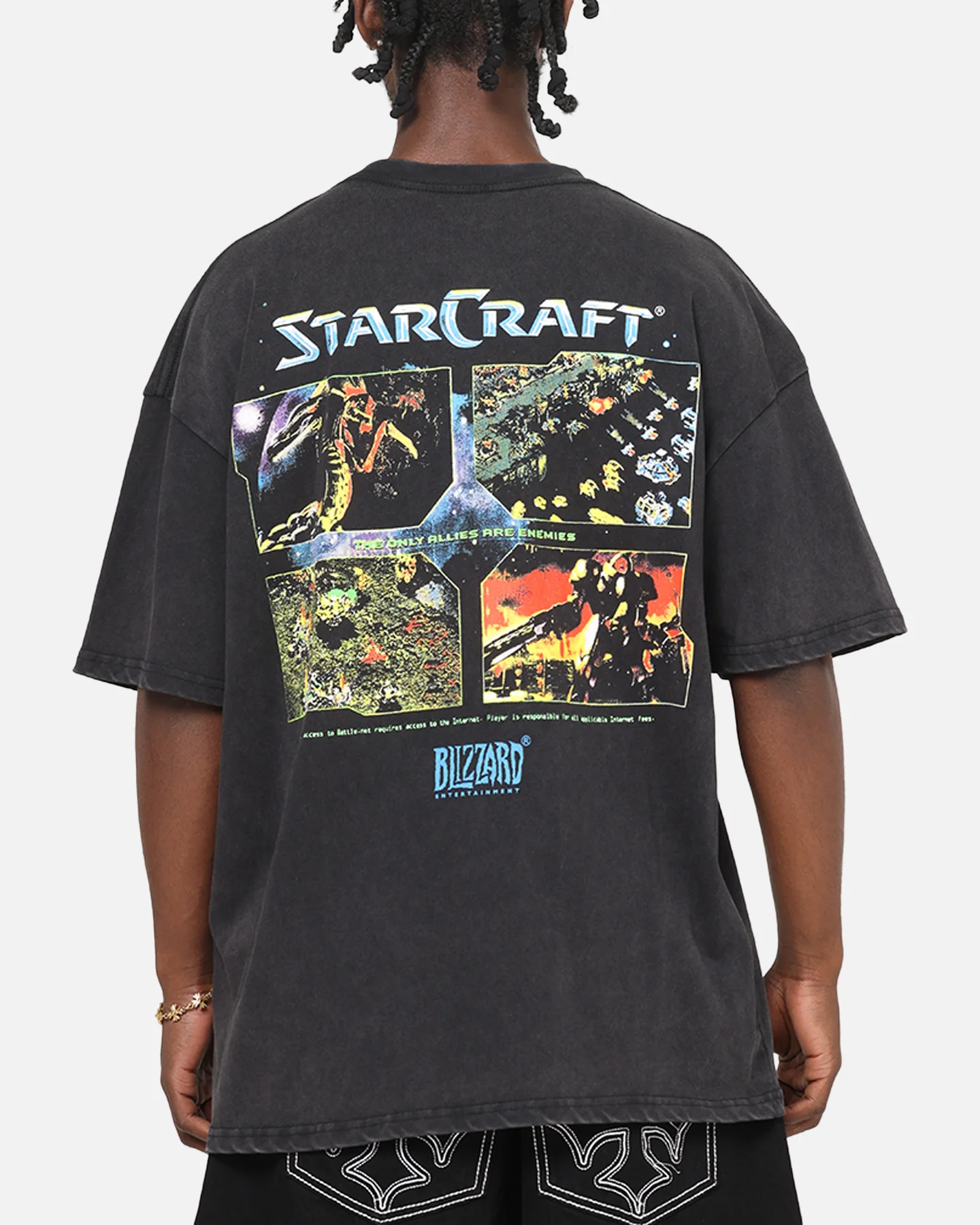 73Studio X Starcraft '98 Cover Heavy T-Shirt Black Wash - Image 2