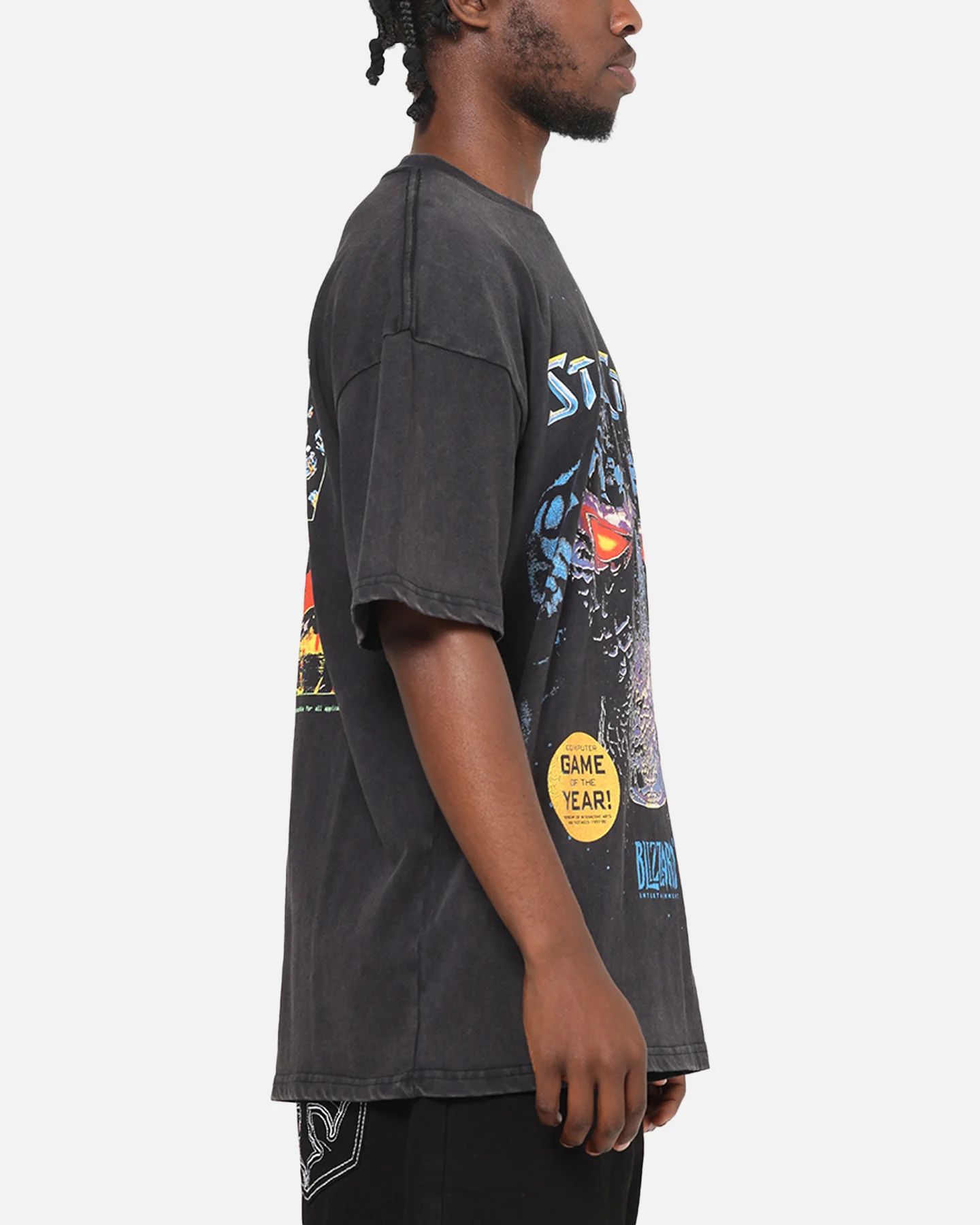 73Studio X Starcraft '98 Cover Heavy T-Shirt Black Wash - Image 3