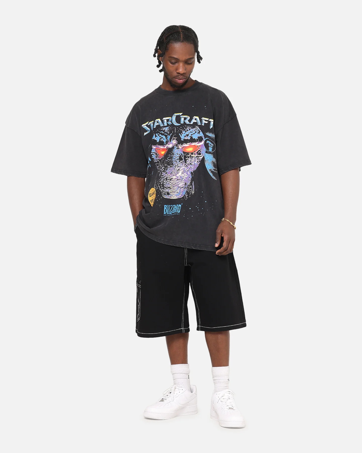 73Studio X Starcraft '98 Cover Heavy T-Shirt Black Wash - Image 5