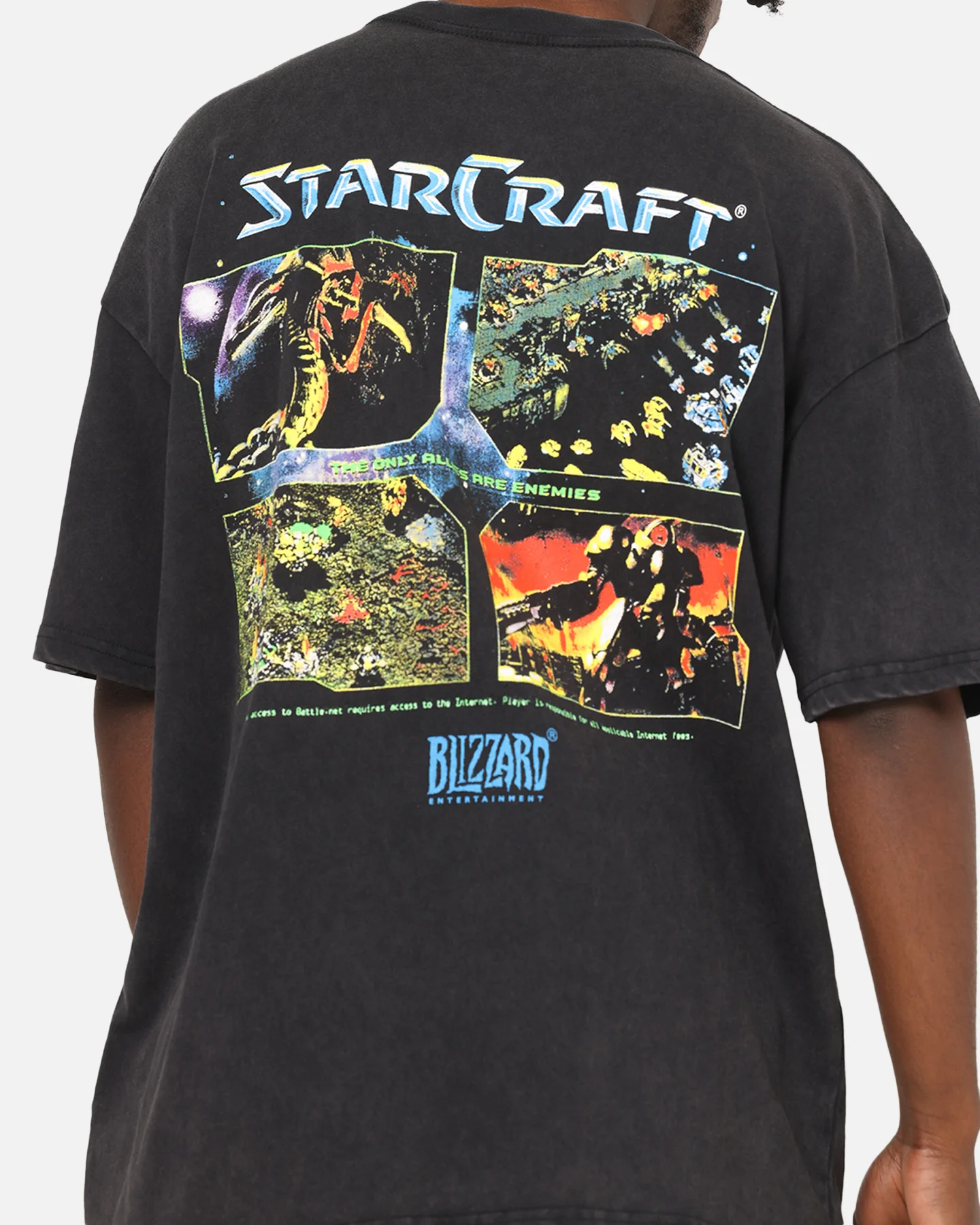 73Studio X Starcraft '98 Cover Heavy T-Shirt Black Wash - Image 7
