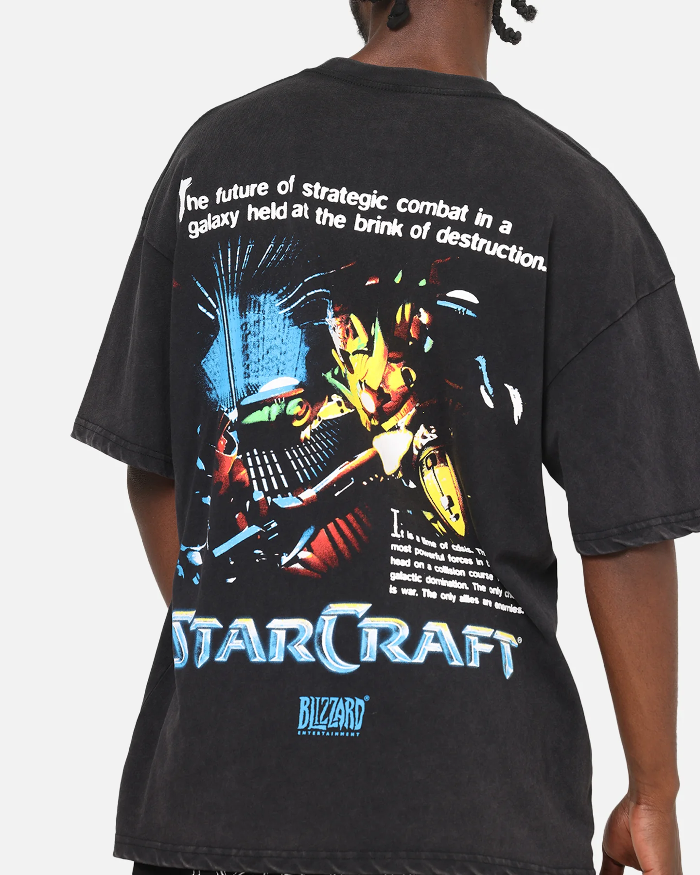 73Studio X Starcraft '98 Factions Heavy T-Shirt Black Wash - Image 7
